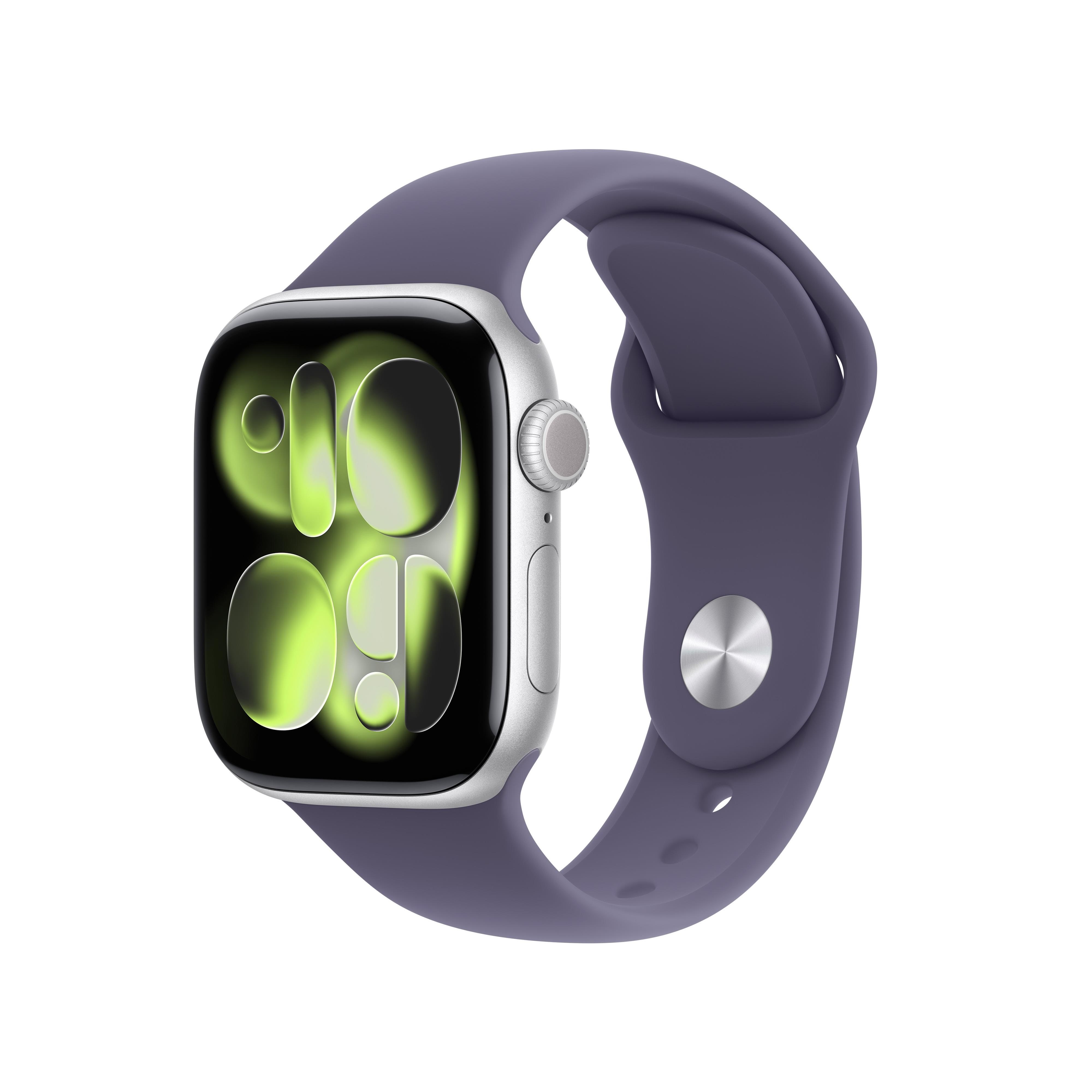 Apple Watch Series 11 Gps 42mm Silver Aluminium Case With Purple Fog Sport Band - M/l - Smartwatches Pulsuhren Sportuhren Schrittzaehler Meu74qn/a