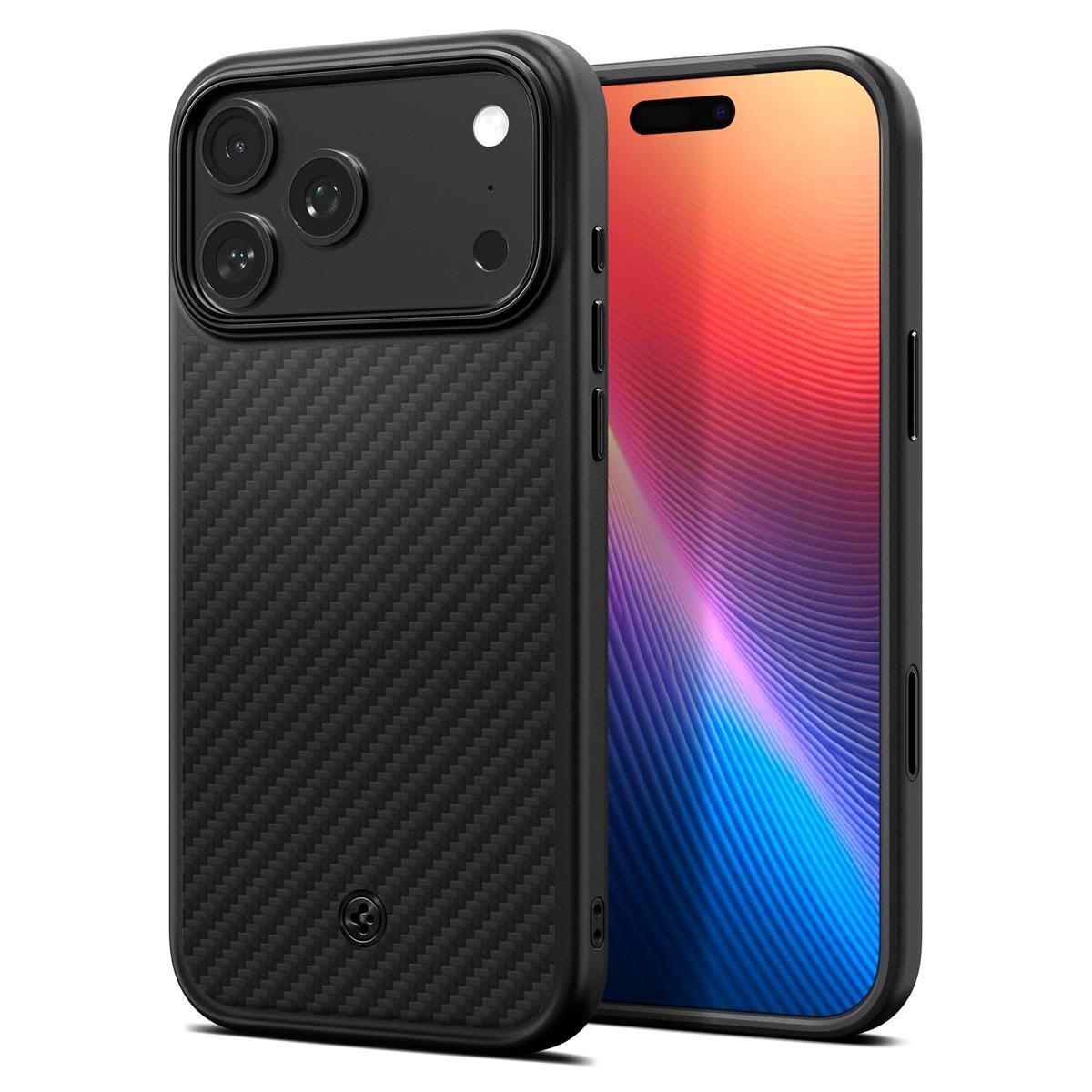 Spigen Enzo Aramid T - Black - Iphone 17 Pro Max - Handys Cover Cases