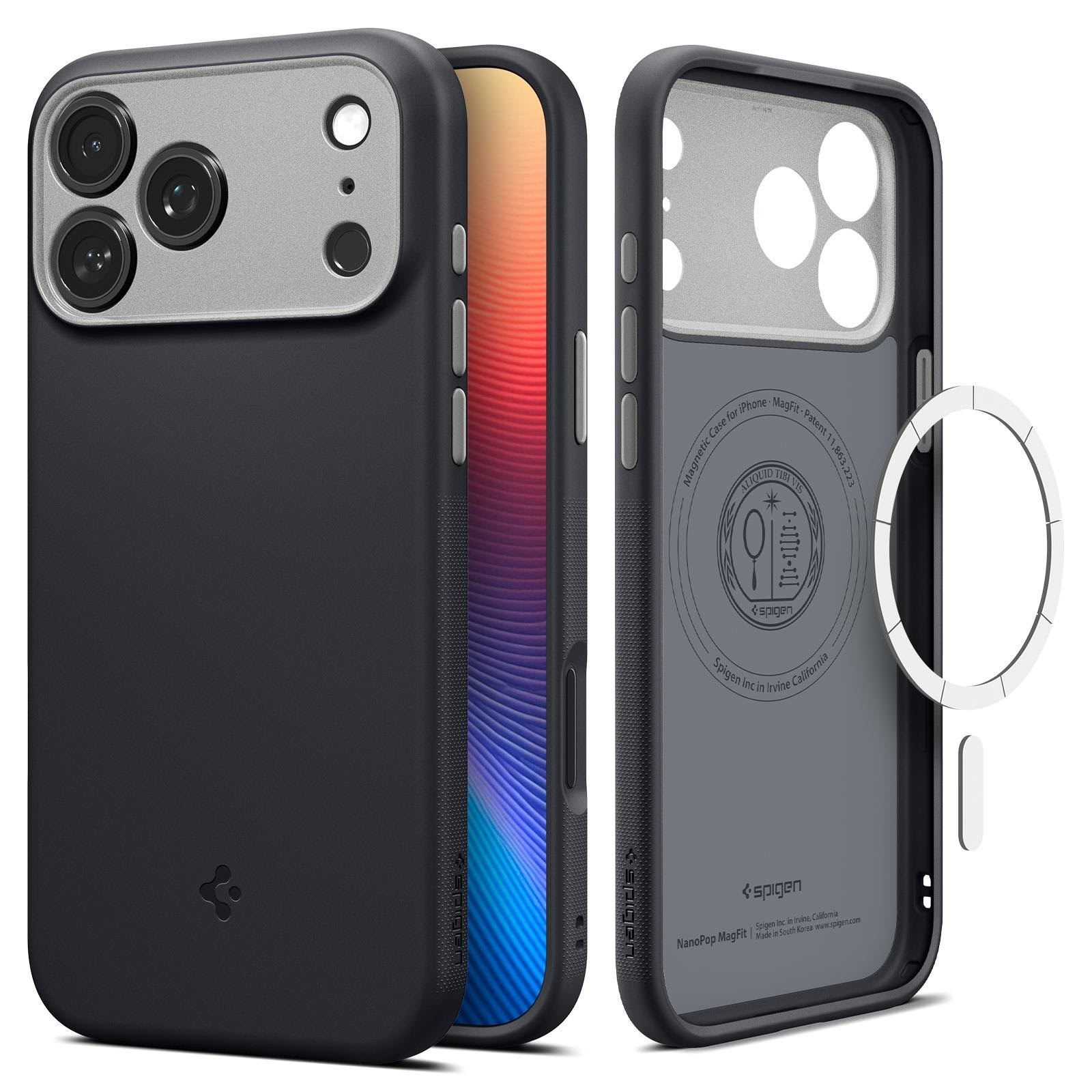 Spigen Nano Pop Magsafe - Black Sesame - Iphone 17 Pro Max - Handys Cover Cases Acs10262