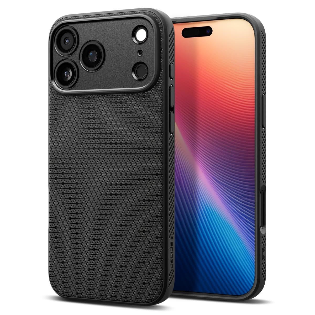Spigen Liquid Air - Matte Black - Iphone 17 Pro - Handys Cover Cases Acs10331
