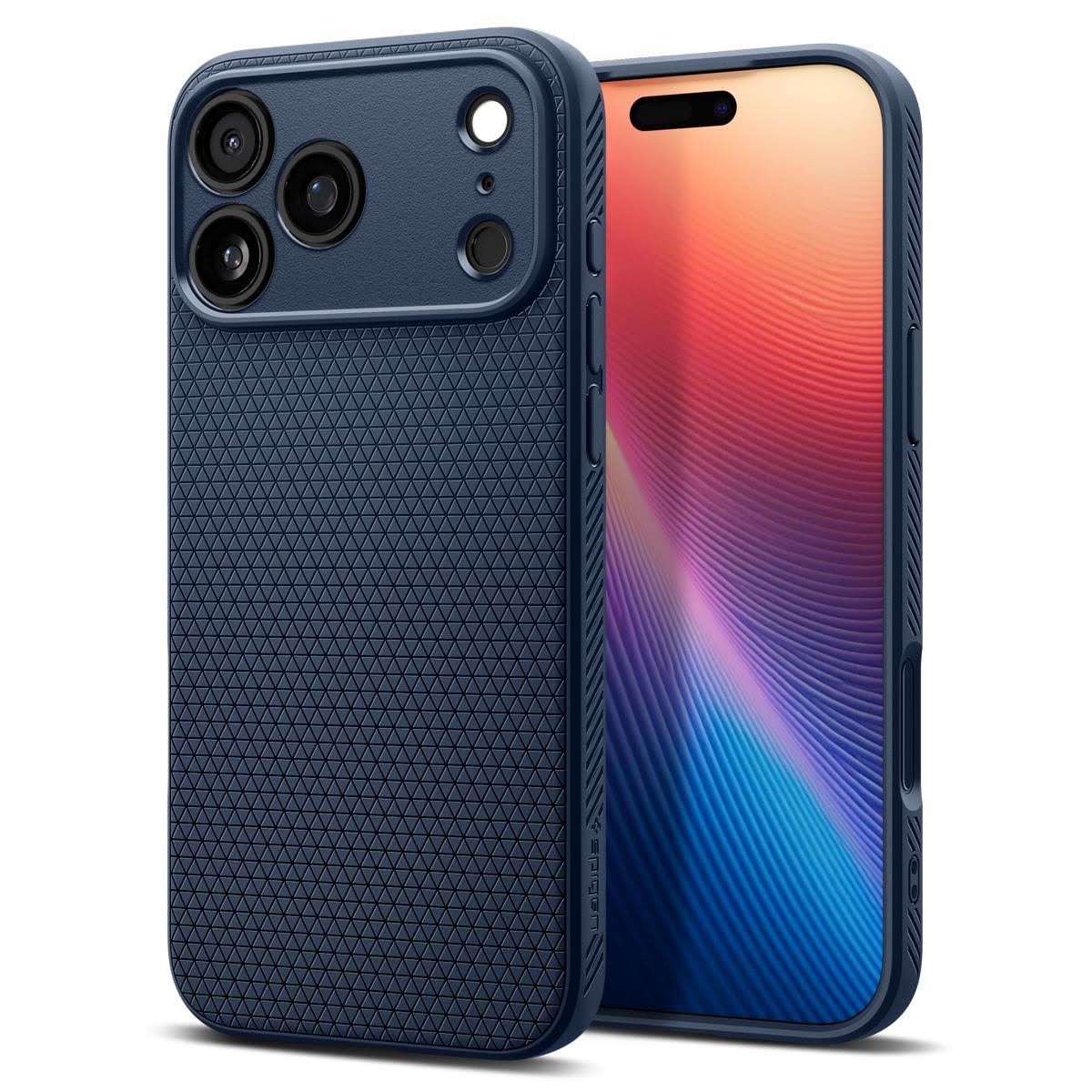 Spigen Liquid Air - Navy Blue - Iphone 17 Pro - Handys Cover Cases Acs10332