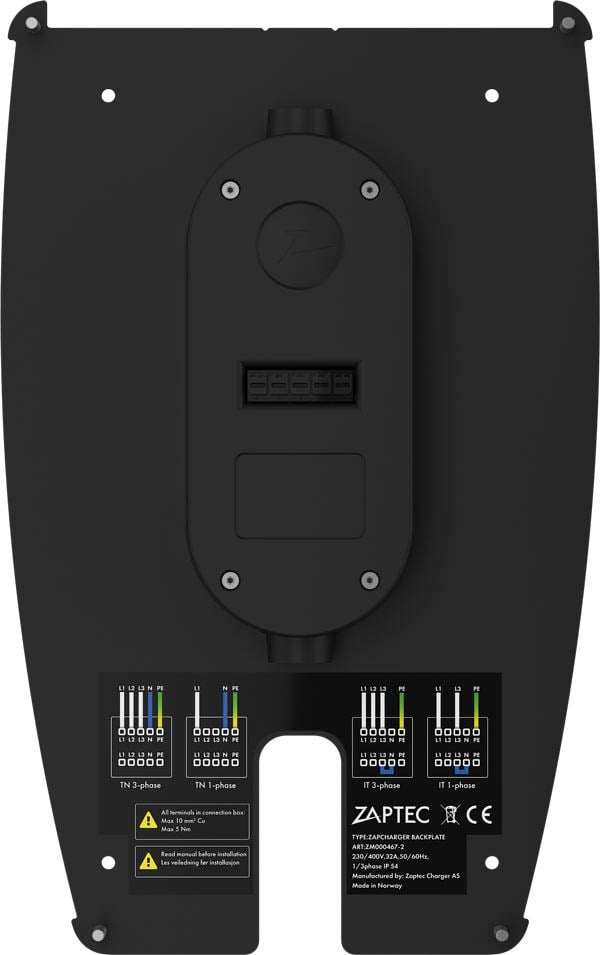Zaptec Pro Backplate - Aufladen Von Elektroautos