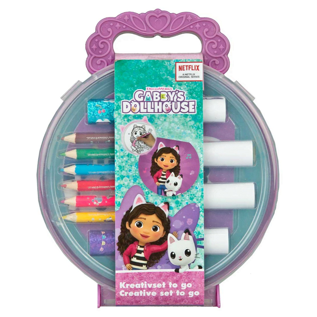 Undercover Gabby's Dollhouse Creative Coloring Set in Case - Kreativ Spiele Gaby0402