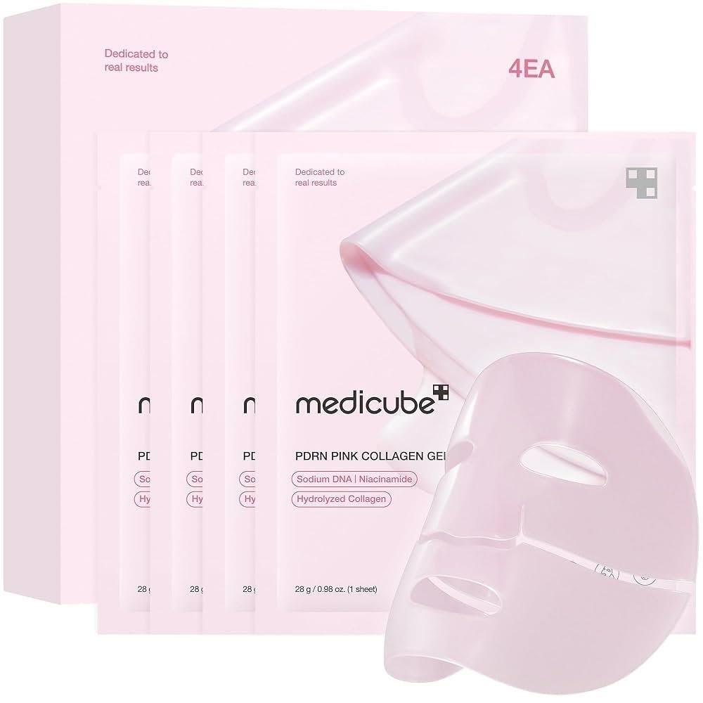 Medicube Salmon Dna Pdrn Pink Collagen Jelly Gel Mask 4 Pcs - Gesichtspflege 8800256114399