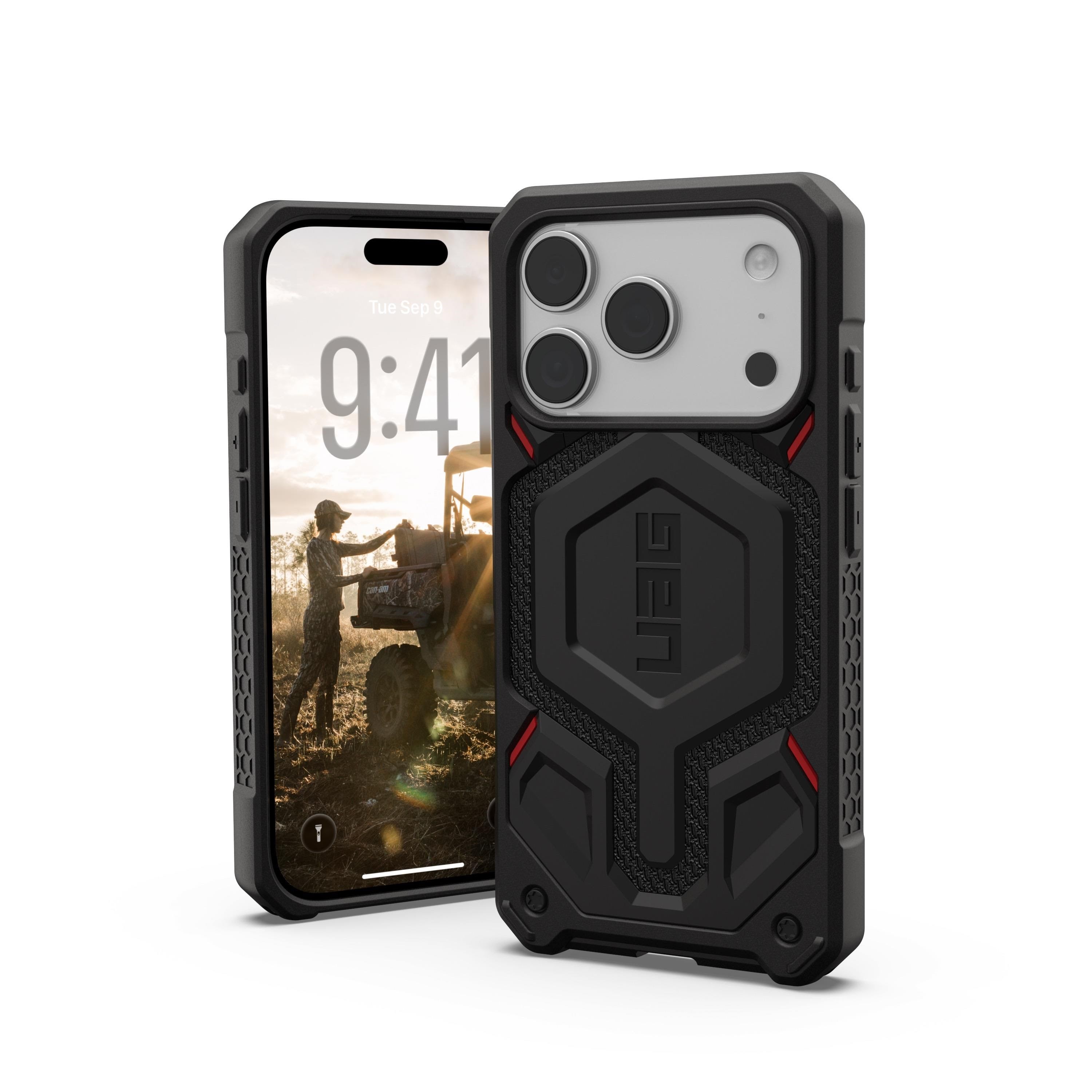 Uag Monarch Pro - Kevlar Black - Iphone 17 Pro - Handys Cover Cases