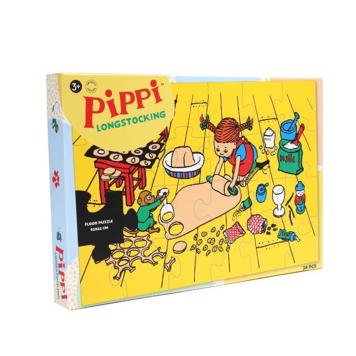 Lundby Pippi Gulvpuslespil i Træ 24 Brikker 2D Puzzles