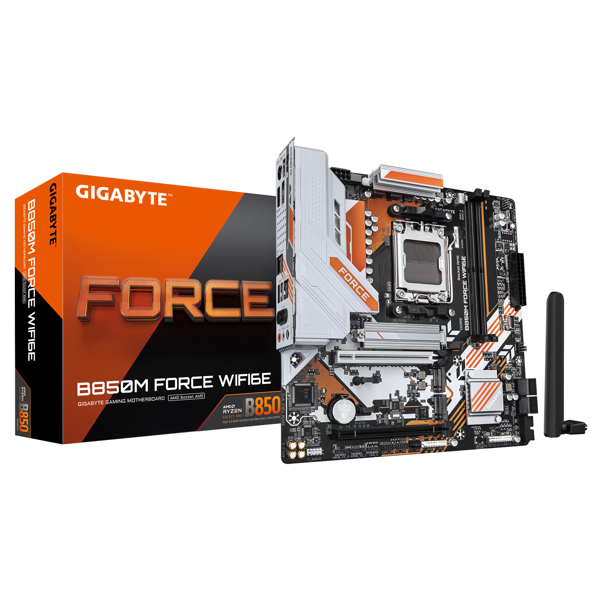 Gigabyte B850m Force Wifi6e Mainboard - Amd B850 - Amd Am5 - Ddr5 Ram - Micro-atx B850m Force Wf6e