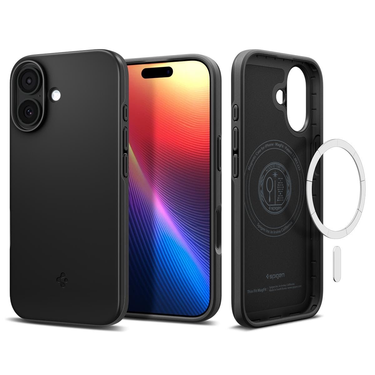 Spigen Thin Fit Magsafe - Black - Iphone 17 - Handys Cover Cases Acs10373