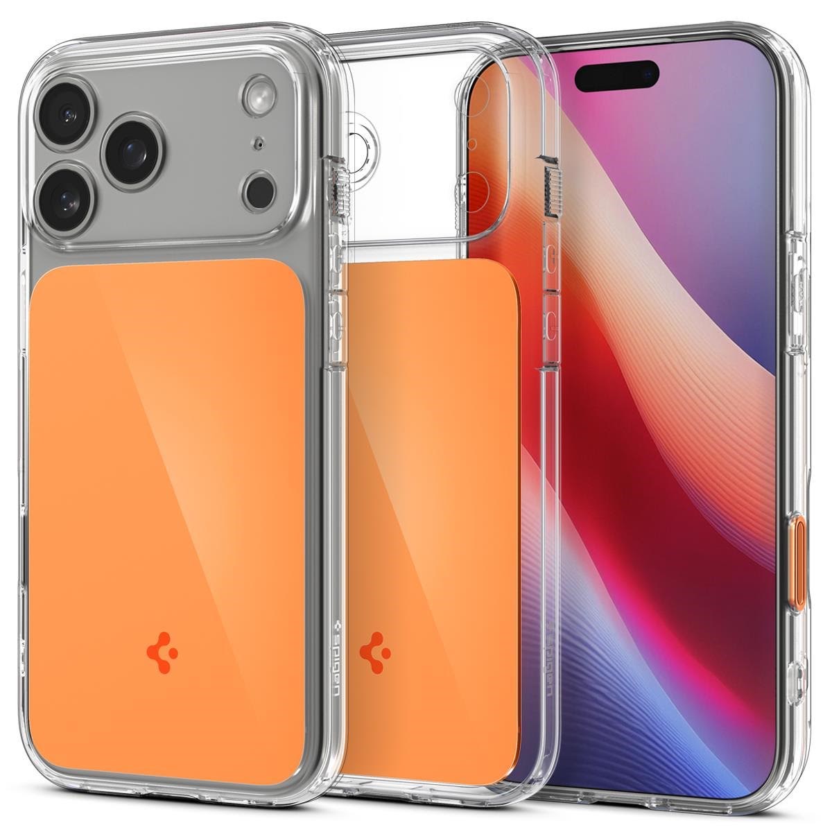 Spigen Ultra Hybrid T Magsafe - Glossy Orange - Iphone 17 Pro - Handys Cover Cases Acs10477