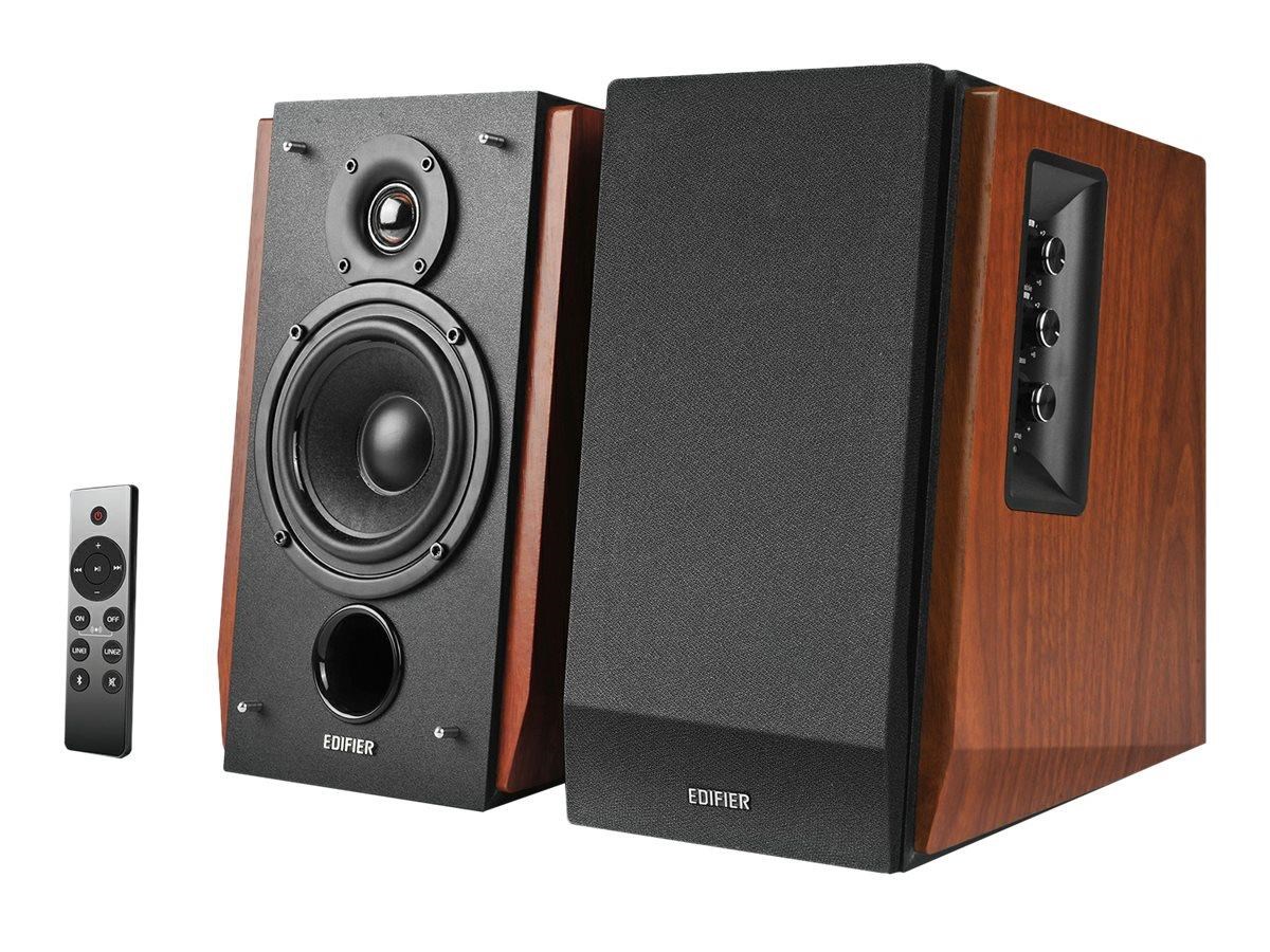 Edifier R1700bts - 4" Bluetooth Bookshelf Speakers - 66w - Brown - Hifi Lautsprecher Schwarz