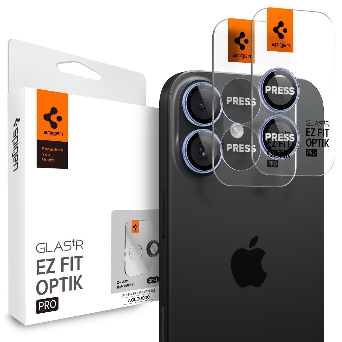 Spigen Glass tR EZ Fit Optik Pro 2 Pack - Blue - Iphone 17 - Handys Anderes Zubehoer