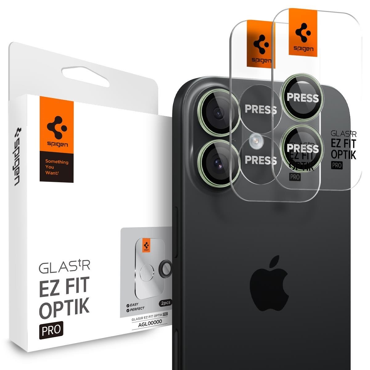 Spigen Glass tR EZ Fit Optik Pro 2 Pack - Green - Iphone 17 - Handys Anderes Zubehoer Agl10128