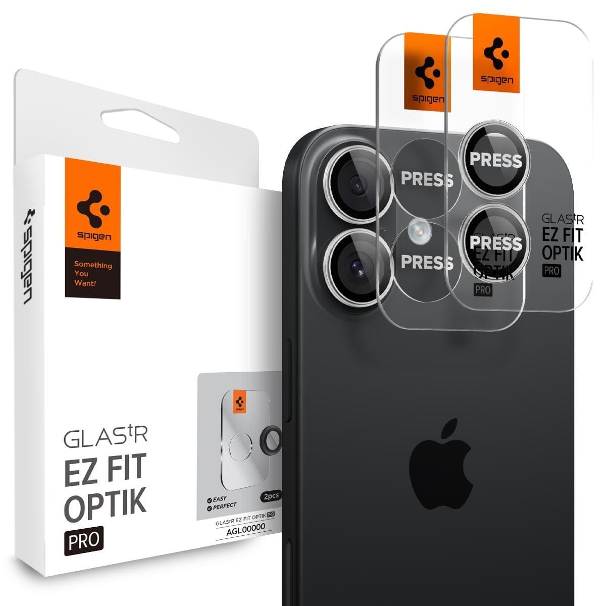 Spigen Glass tR EZ Fit Optik Pro 2 Pack - Silver - Iphone 17 - Handys Anderes Zubehoer