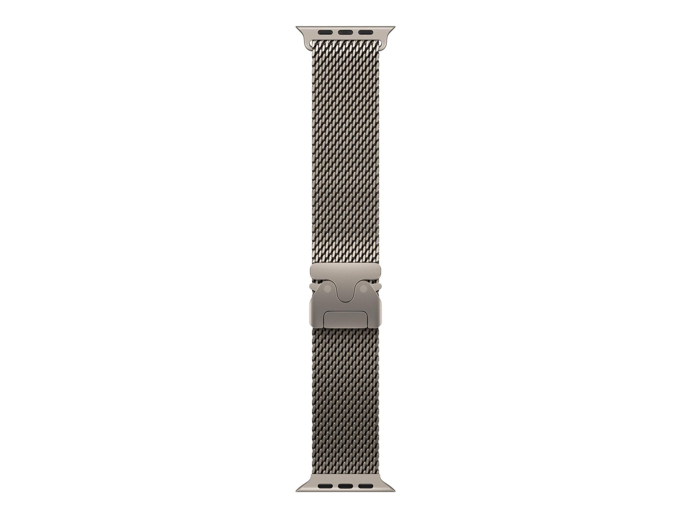 Apple 49mm Natural Titanium Milanese Loop - Large - Smartwatch Accessories Mghq4zm/a
