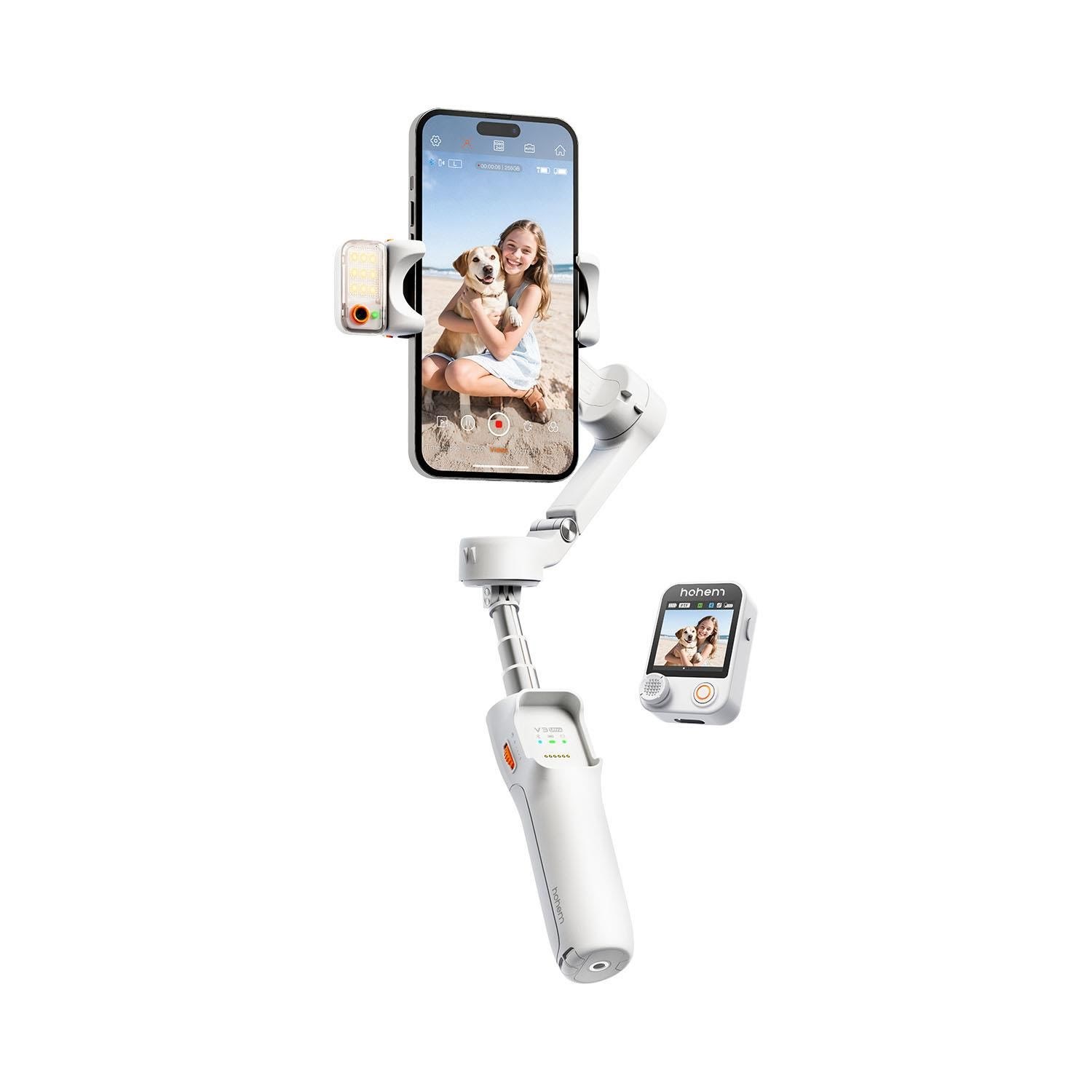 Hohem Smartphone Gimbal Isteady V3 Ultra White - Tripods Stative Hpg -V3u W