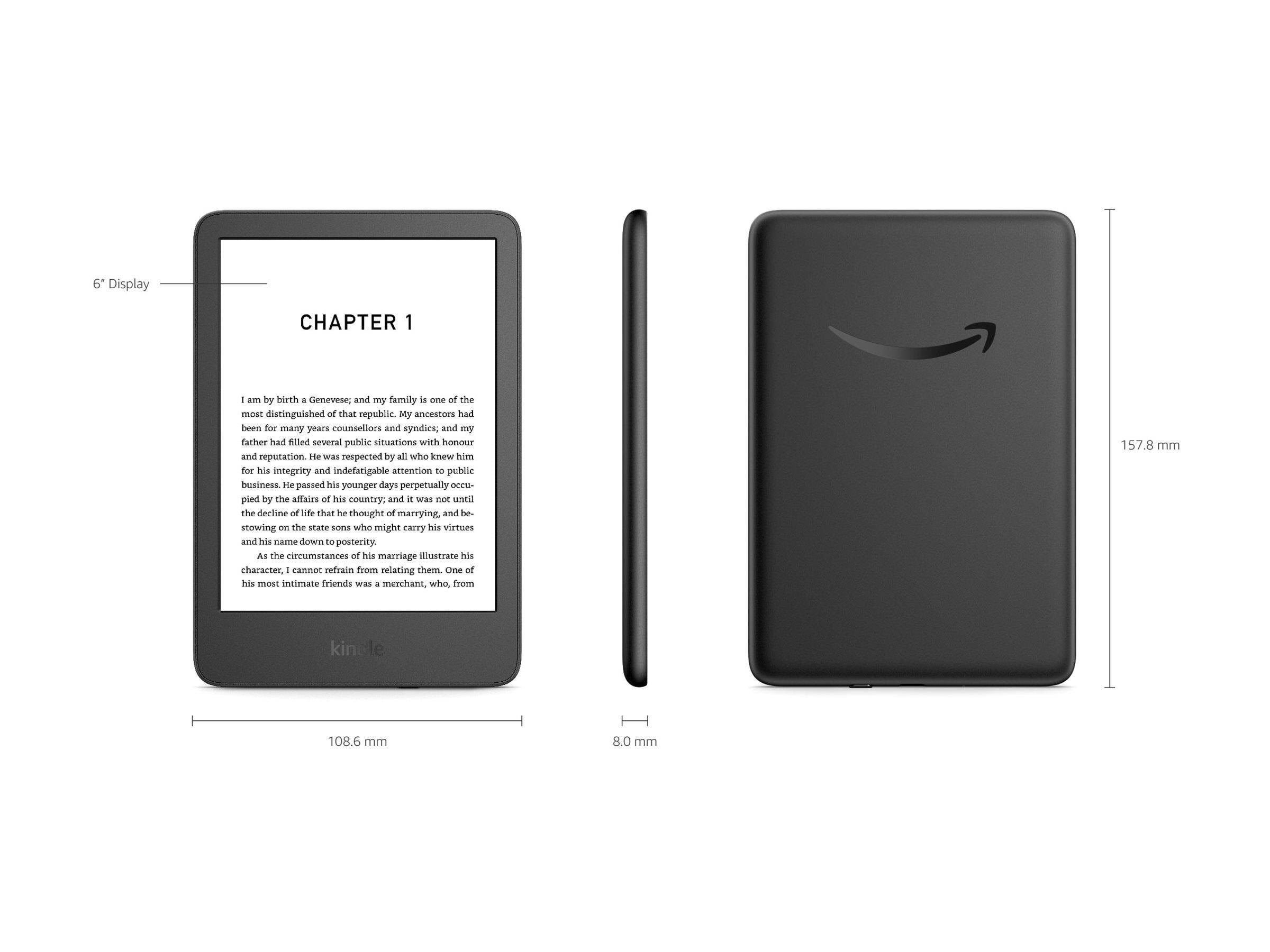 Amazon Kindle 16 GB - Black (no Ads) - Ebook Reader B0cp32jg8b