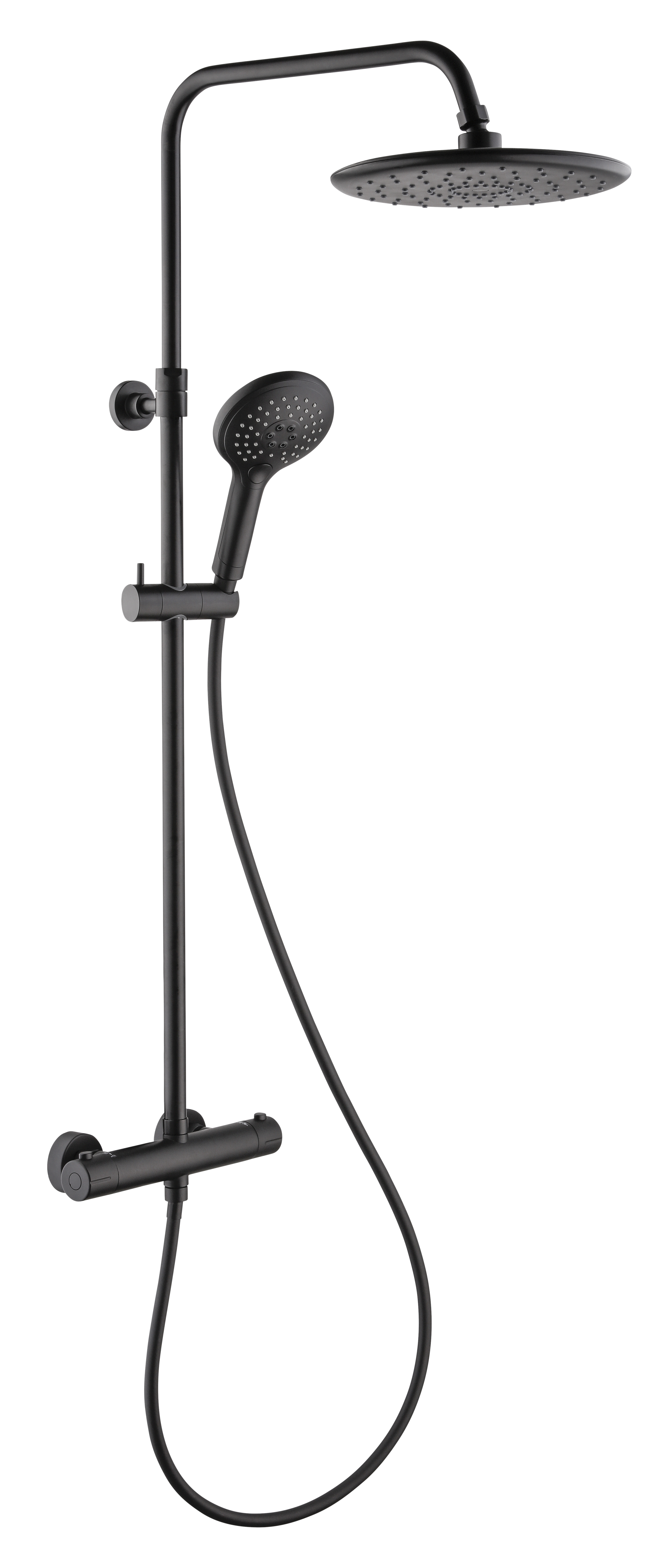 Norh Erika Overhead Shower Set 1 & 3 Sprays Black - Dusch Und Montagezubehoer