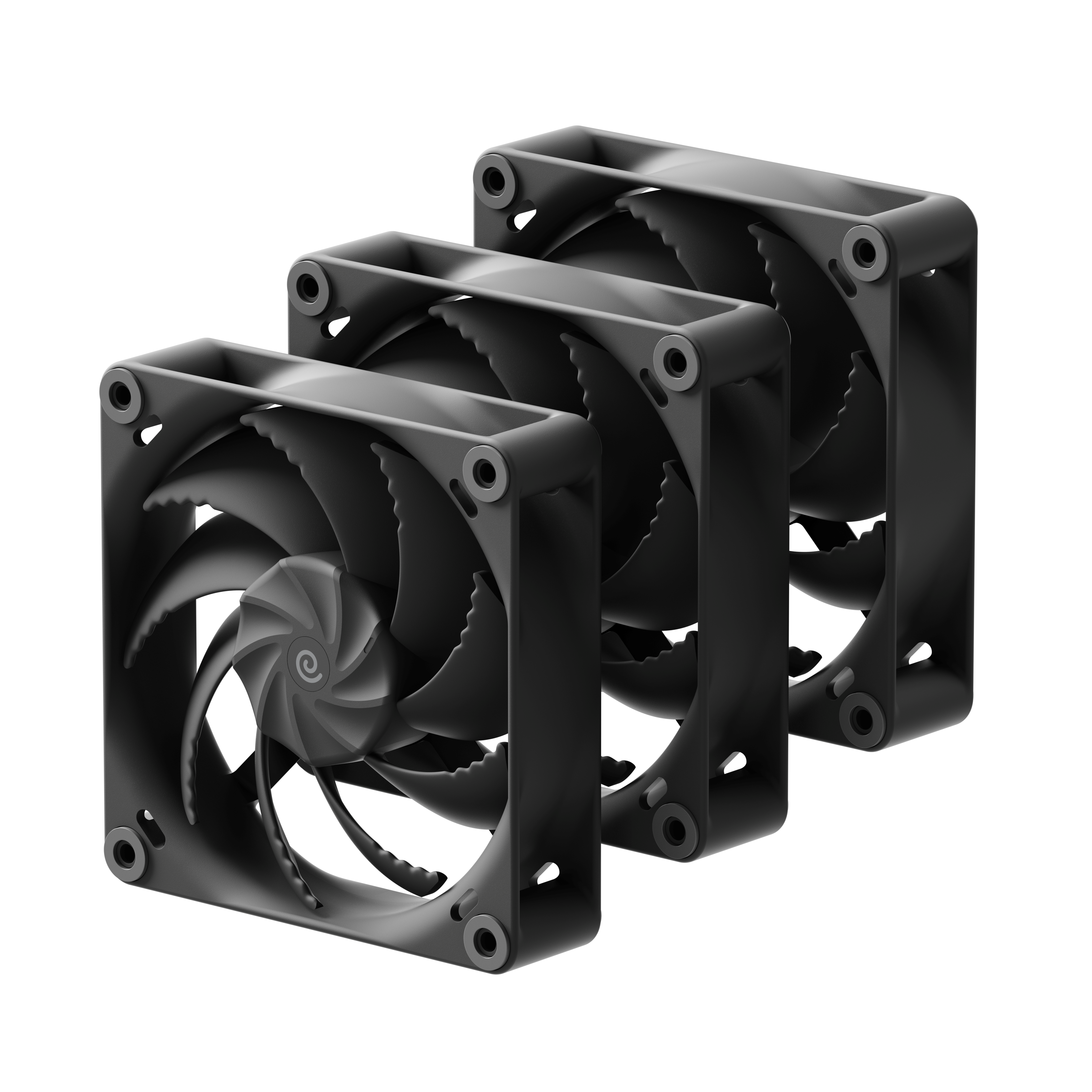 Havn H12 - Triple Pack - Gehäuselüfter - 120mm - Schwarz - 32 Dba - Gehaeuseluefter