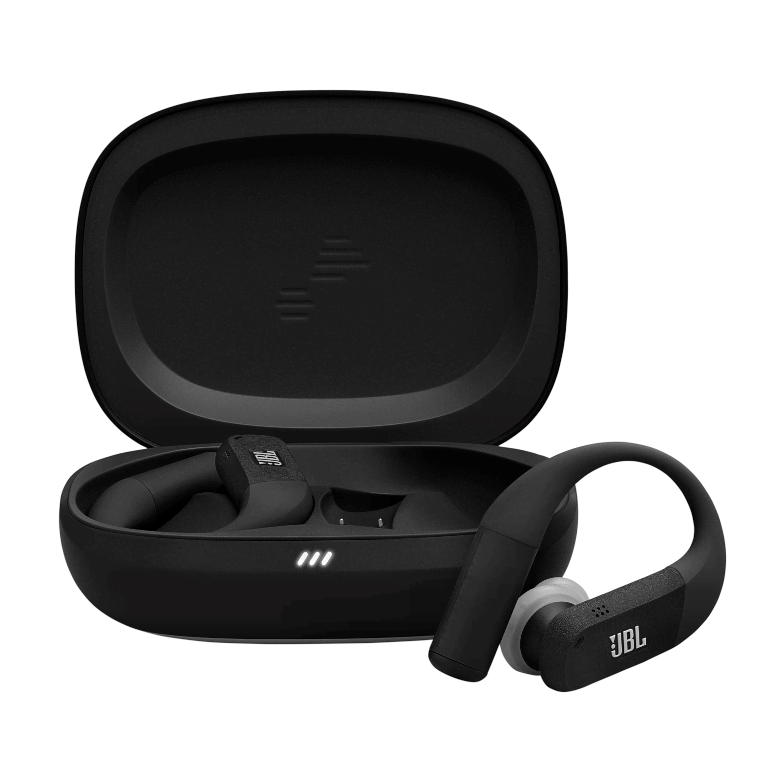 Kopfhörer - Jbl Endurance Peak 4 True Wireless Sport Earbuds Black And Grey - Kopfhoerer/headsets Schwarz Jblendupeak4blkg
