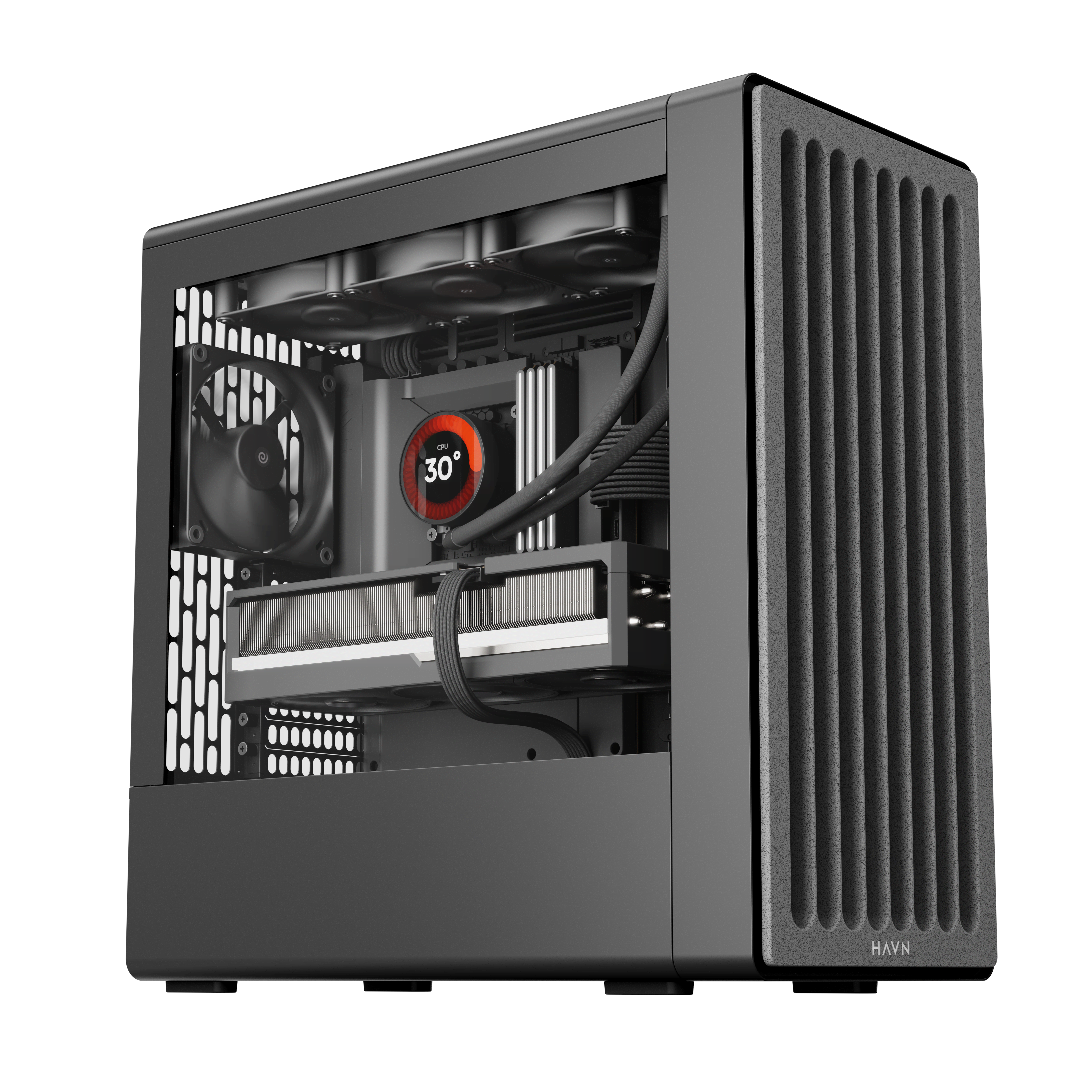 Havn BF 360 - Black - Gehäuse - Miditower - Schwarz - Gehaeuse Hvn-ca-bf360-02