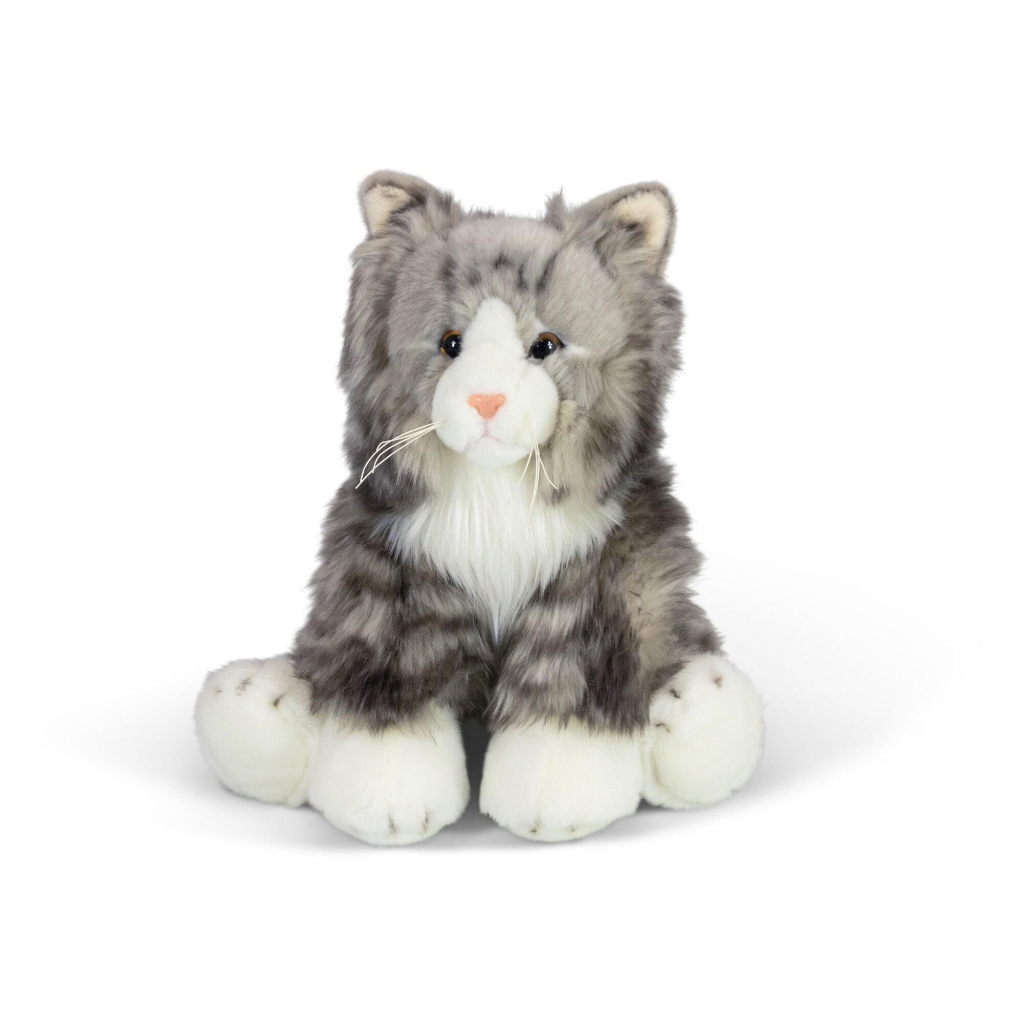 Animigos Grey Fluffy Cat - Plush 38604