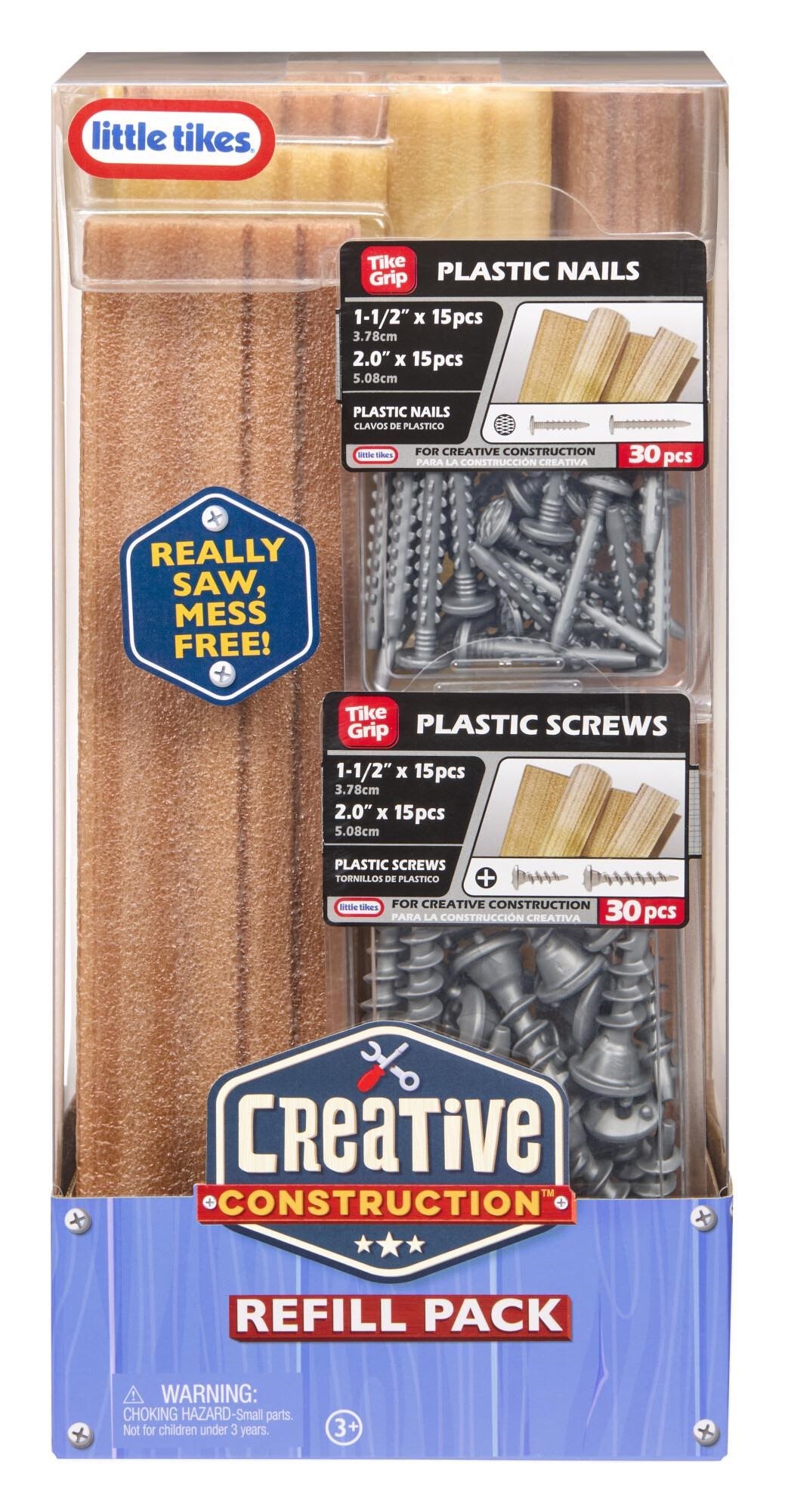 Little Tikes Creative Construction Wood Nails And Screw Bundle - Baby Spielzeug 643927