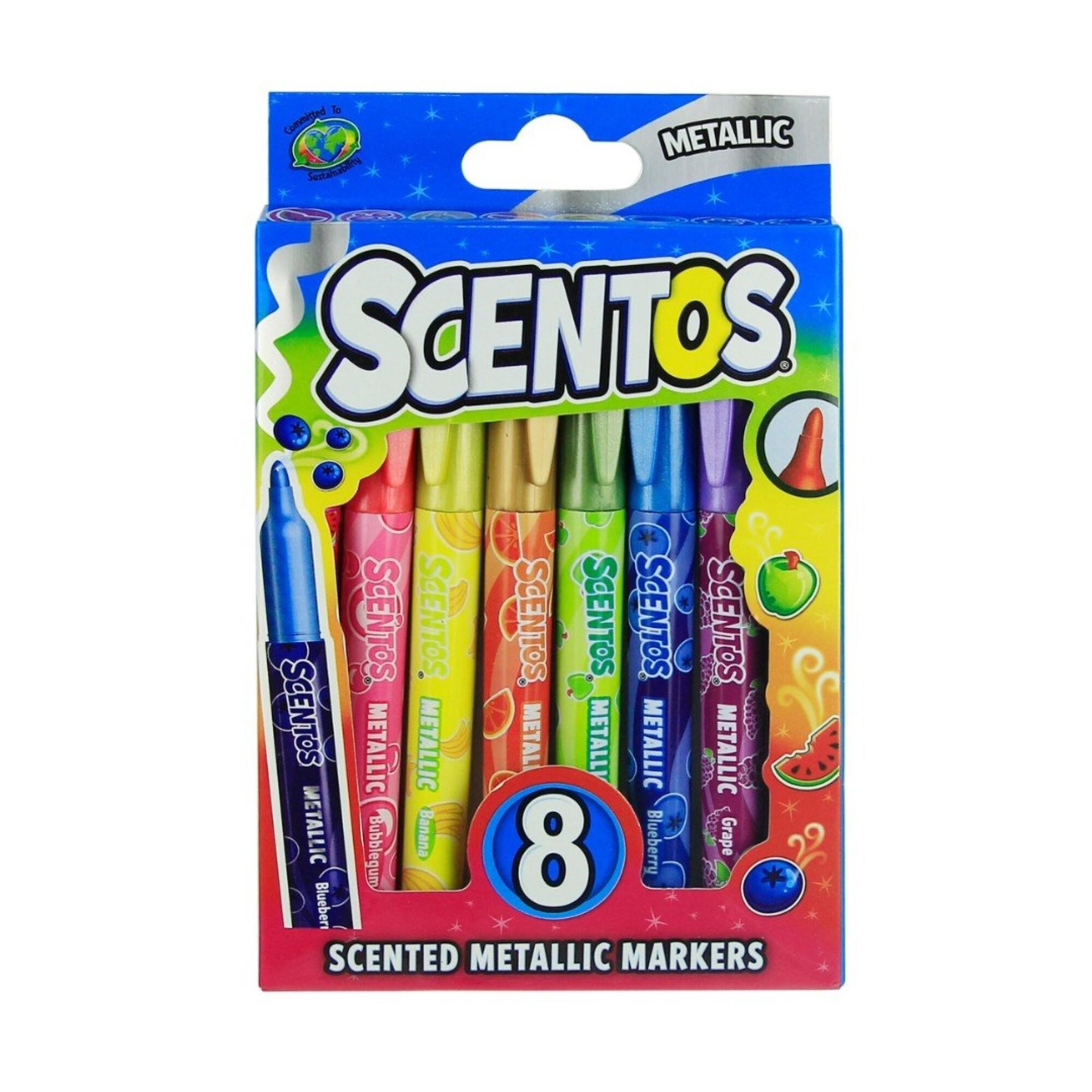 Scentos Metallic Markers 8 Pcs - Kreativ Spiele 2640695