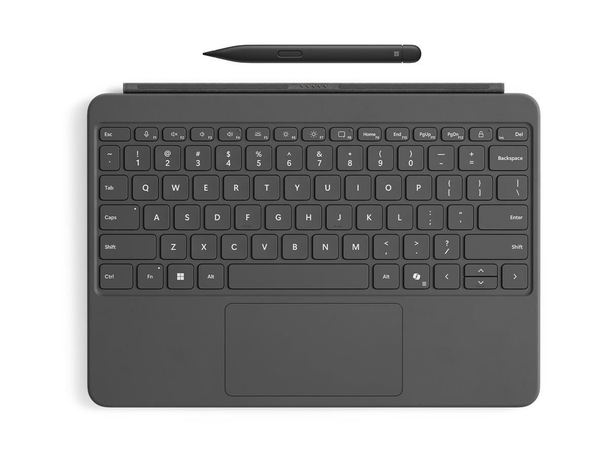 Microsoft Surface Pro Keyboard - 12-inch - Keyboard Full Size - With Touchpad Accelerometer - Slate - With Slim Pen Input Device - Tastatur - Grau - 