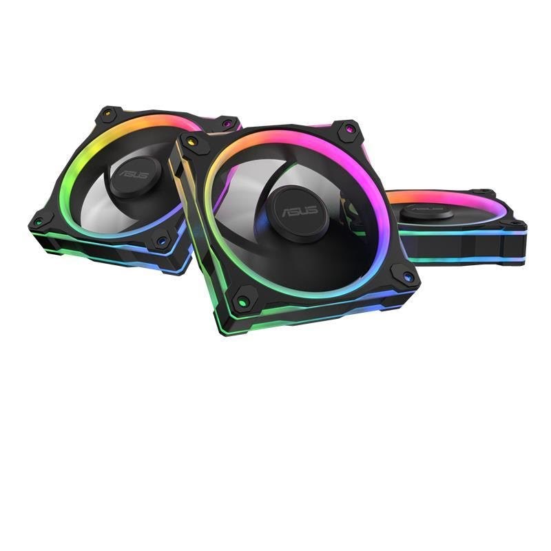 Asus Prime Mr120 Fan Argb Reverse Black 3in1 - Schwarz Mit Rgb Led - Gehaeuseluefter 90da00l0-b09020