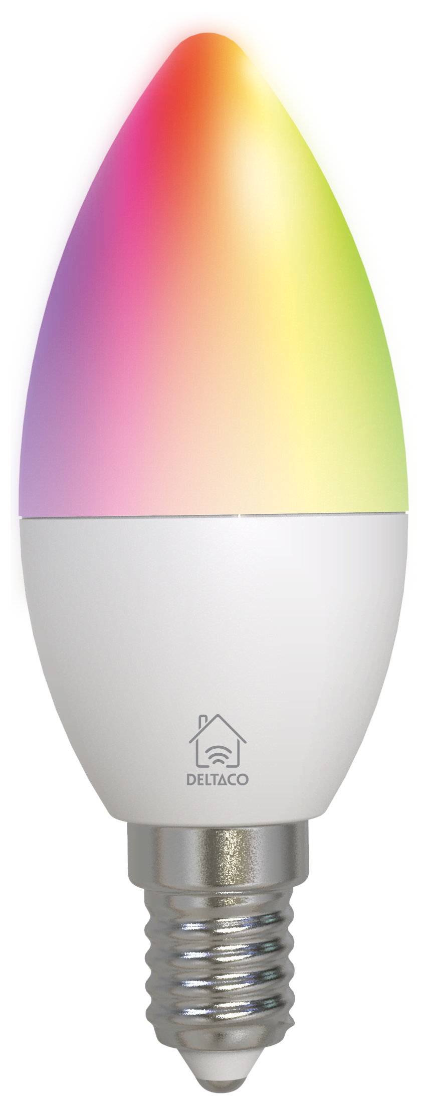 Deltaco Smart - Led Light Bulb - Shape: C37 - E14 - 4.9 W - Rgb/white Light - 2700-6500 K - White - Smart Home