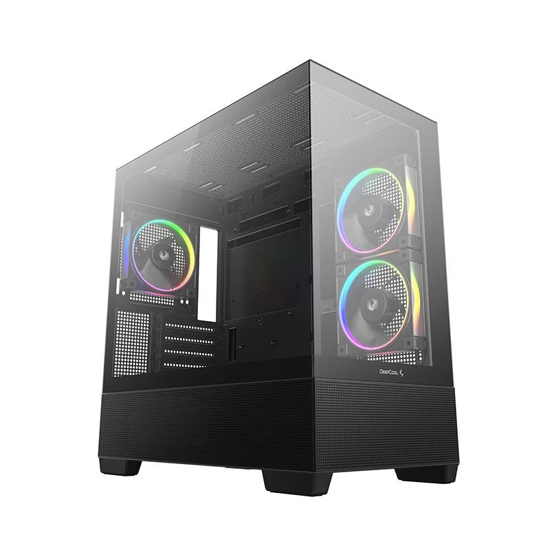 Deepcool Cg380 3F - Gehäuse - Minitower - Schwarz - Gehaeuse R-cg380-bkagm3-g
