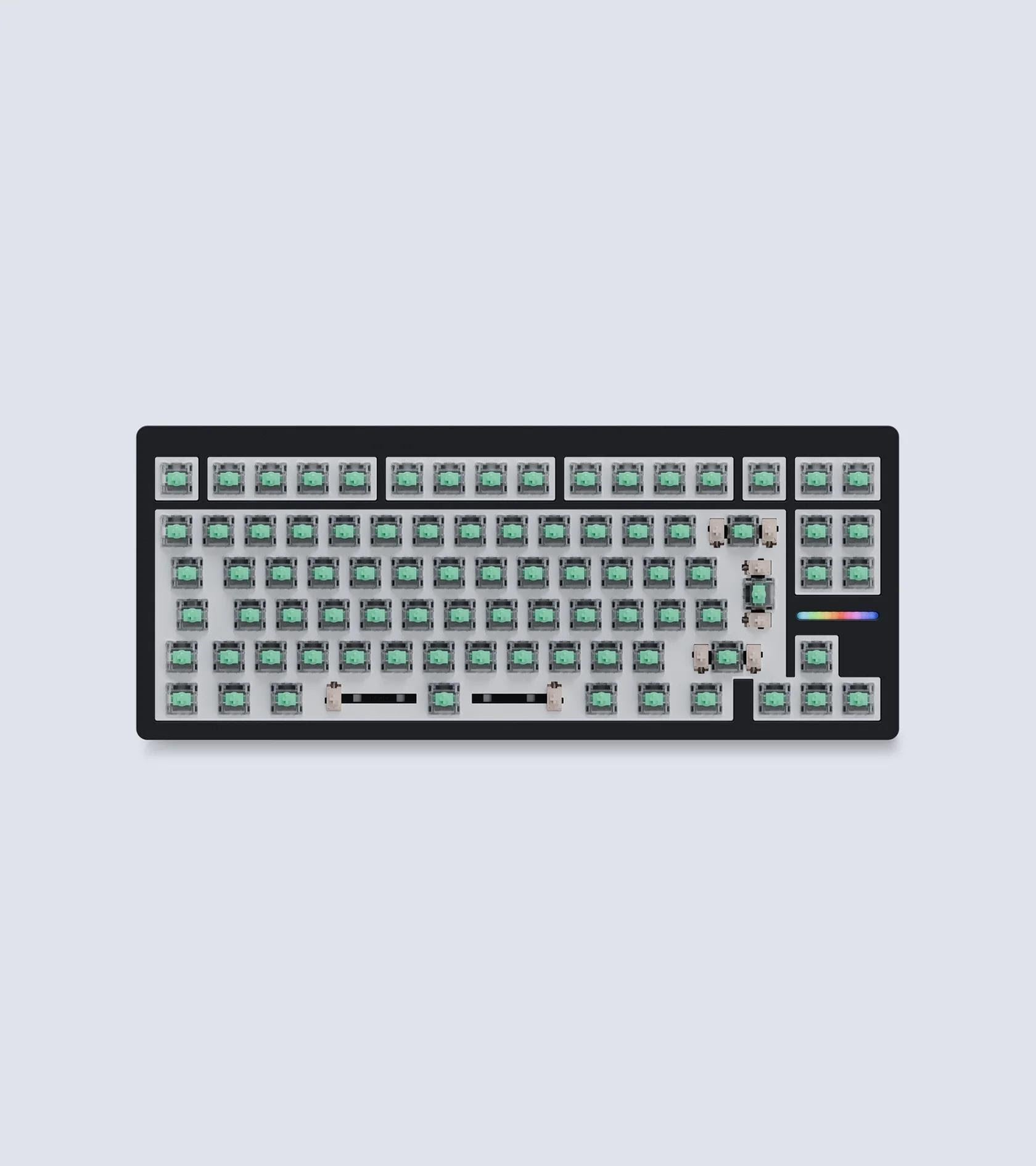 Wooting 80he - Iso - No Keycaps - Linear60 - Gaming Tastatur (Tkl) - 80% - Universal - Schwarz - Tastaturen Wk5-iso-l60-bk1