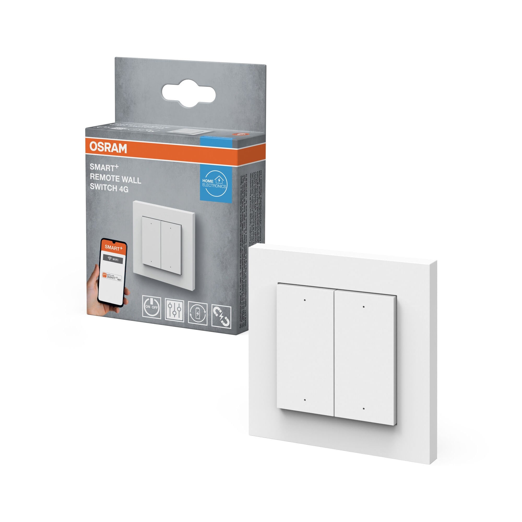 Osram Smart+ Remote Wall Switch 4-button Wifi - Smart Home