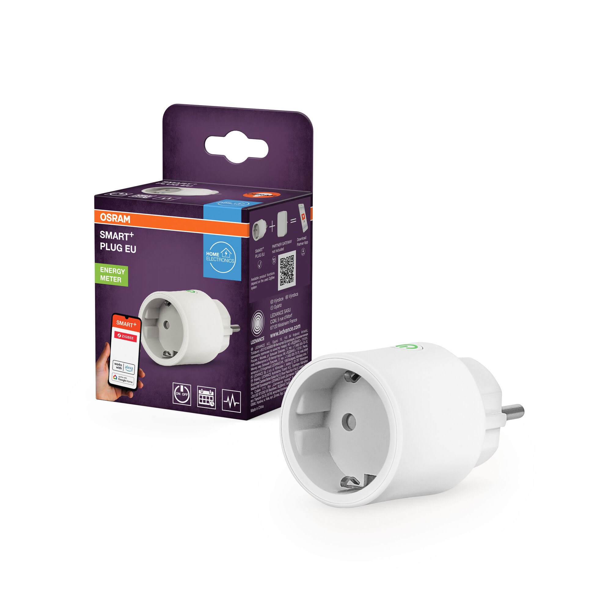 Osram Smart+ Plug With Energymeter Zigbee White - Smart Home 4099854419263