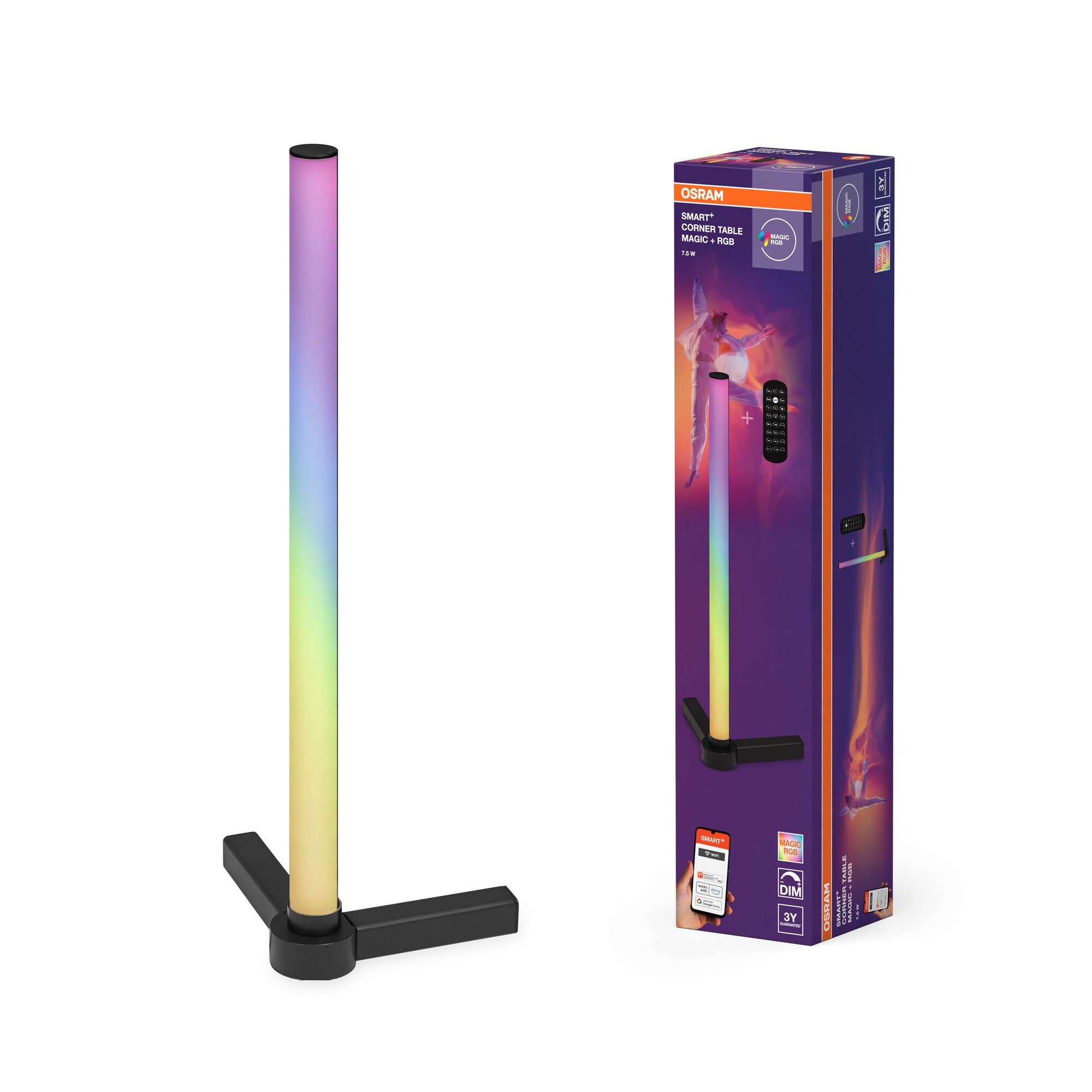 Osram Smart+ Corner Table 7.5w/rgb 425mm Black Wifi - Smart Home