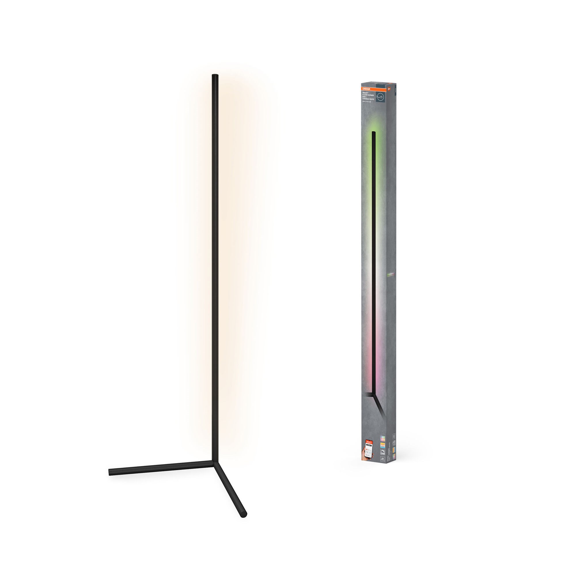Osram Smart+ Floor Corner 200lm 14w/rgb+830-865 1400mm Black Wifi - Smart Home 4099854471872