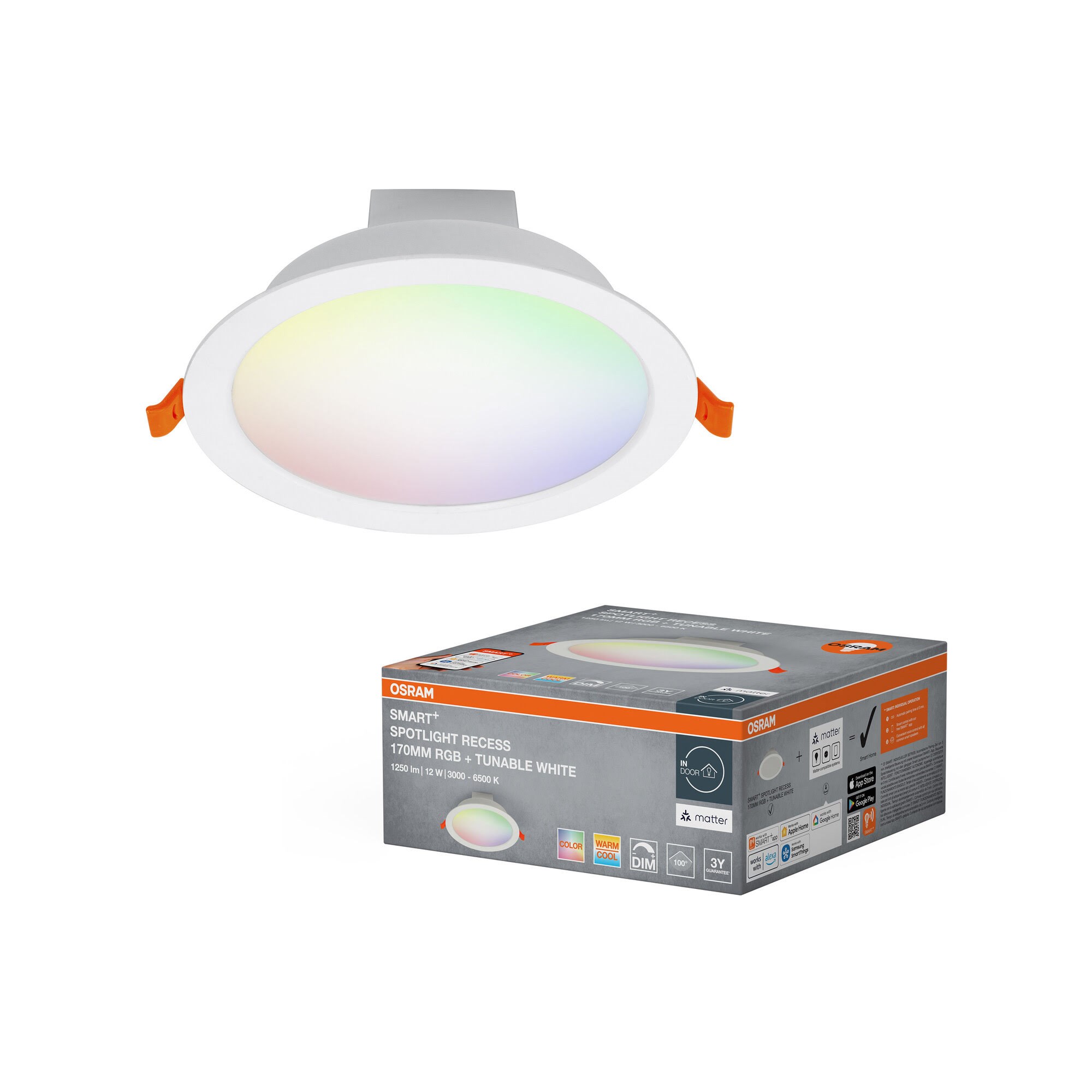 Osram Smart+ Spot 1000lm 12w/rgb+827-865 170mm White Wifi - Smart Home
