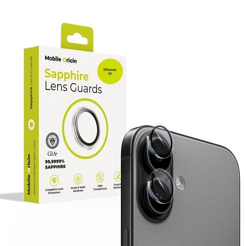 Mobile Origin Sapphire Lens Guards - Clear - Iphone 17 - Handys Schutzfolie Salg-i17-clr