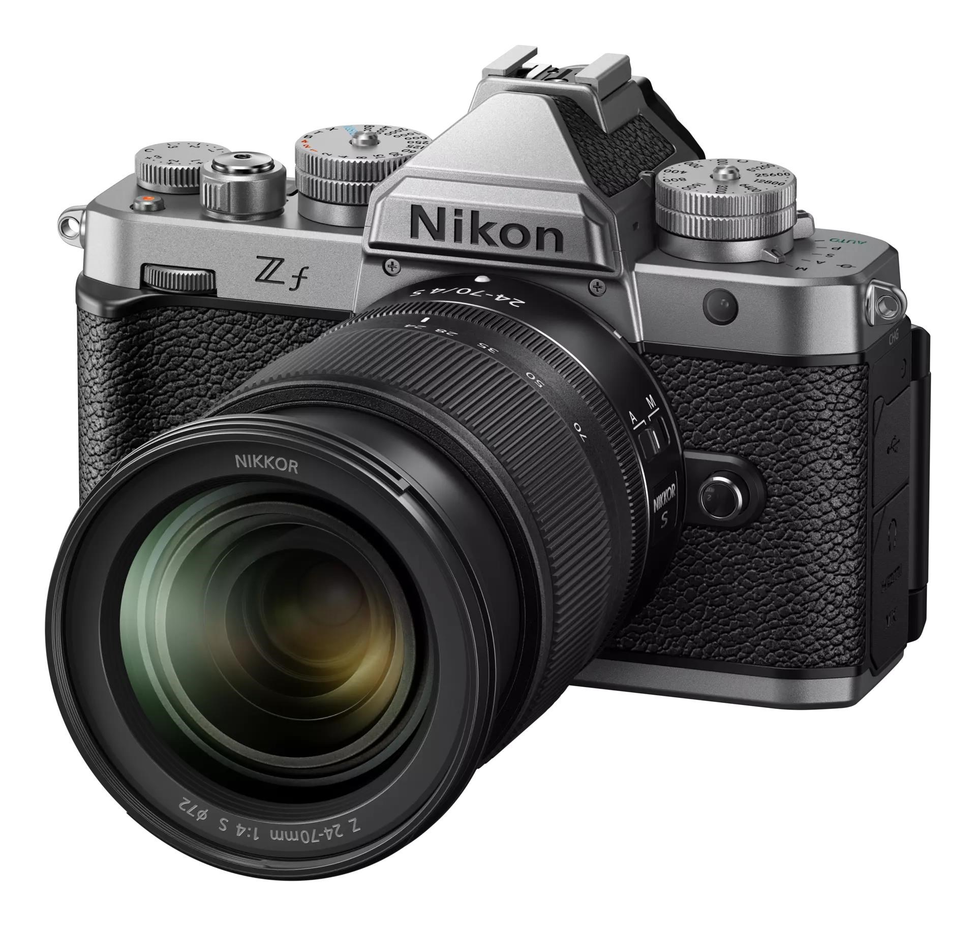 Nikon Z f SL Kit W/24-70/4 Kit - Digital Kameras Silver Voa123k002