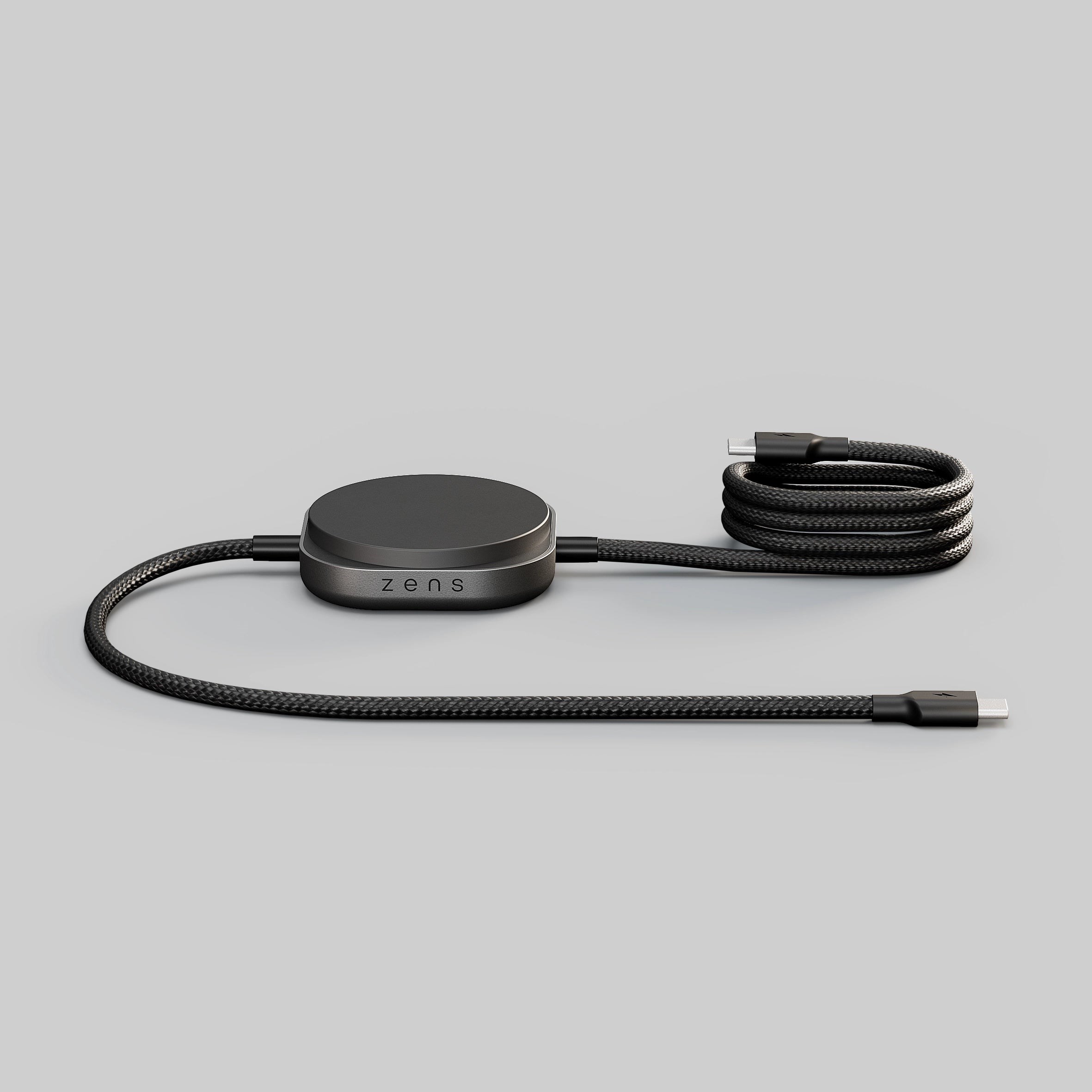 Zens Charging Cable Usb C-c Pro 2 - Magnetic Wireless Charger - Black - Handys Adapter Und Ladegeraete Zecc05b/00