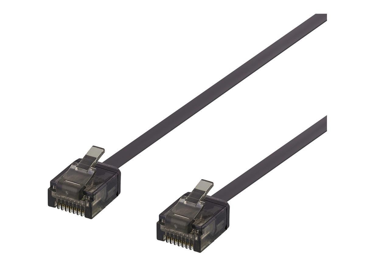 Deltaco Patch Cable - 1.5 m - Black - Schwarz - 1m - Netzwerk Kabel Uutp-2037