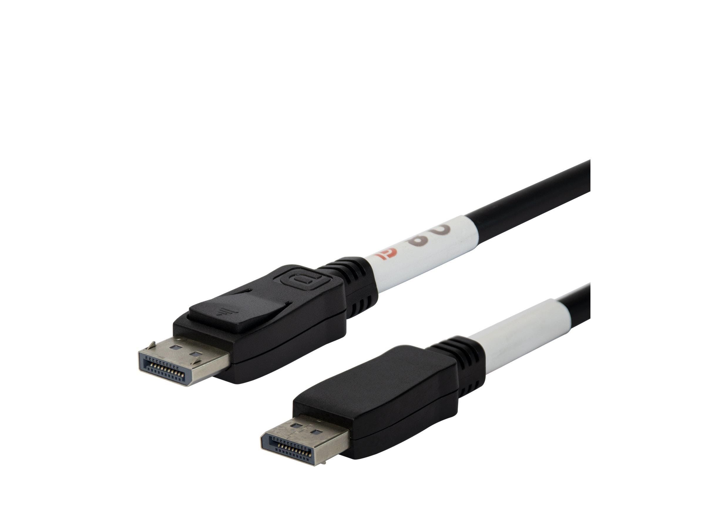 Deltaco - Displayport Cable - Displayport to Displayport - 50 cm - Display Kabel Schwarz Dp80-1005