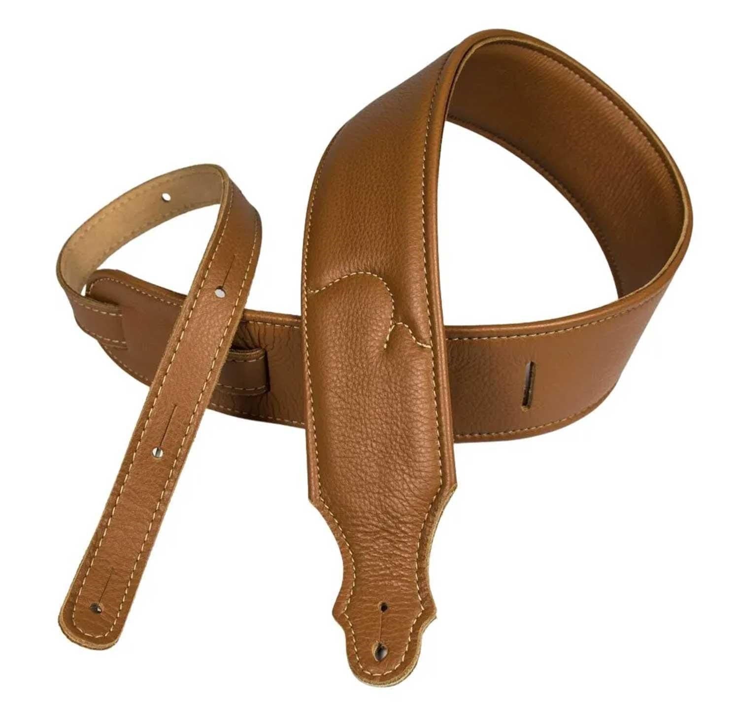 Franklin Guitar Strap - Glove Leather - Caramel - Musikinstrumente DJ Ausstattung