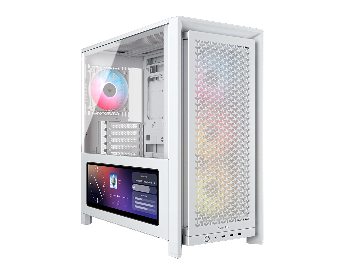 Corsair Frame 4000d Lcd RS Argb - Gehäuse - Miditower - Weiß - Gehaeuse Cc-9011327-ww
