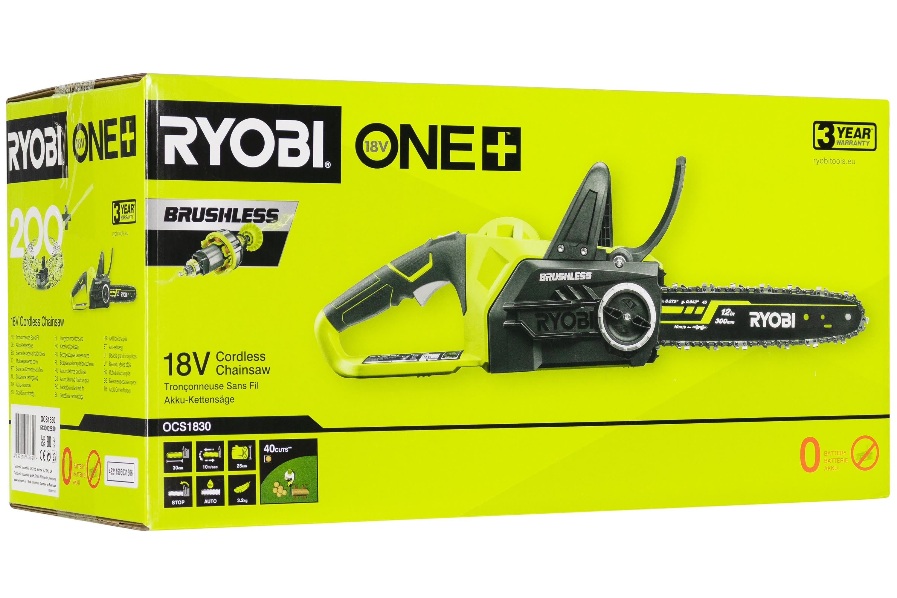 Ryobi One+ Ocs1830 - Kettensaege