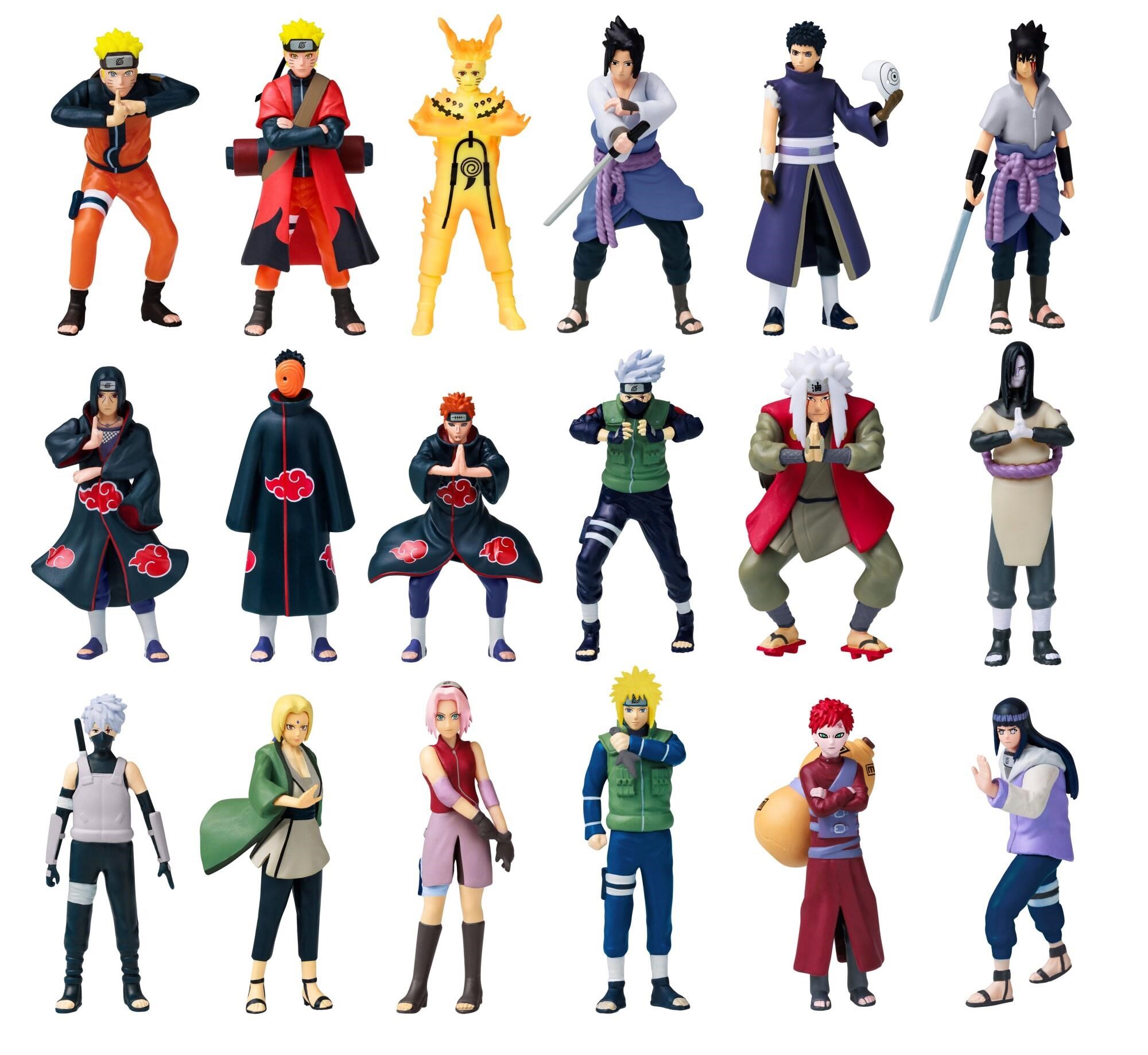 Naruto Shippuden 7 cm Figure 6 Pack Deluxe Box - Assorted - Figuren
