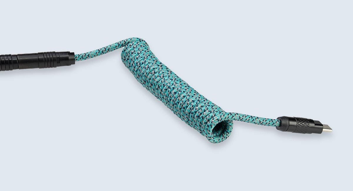 Wooting Premium Cable Set - Cyber Teal - Upgrade-zubehör - Blau - Tastaturen Cb3-ctc-phg-cbr1