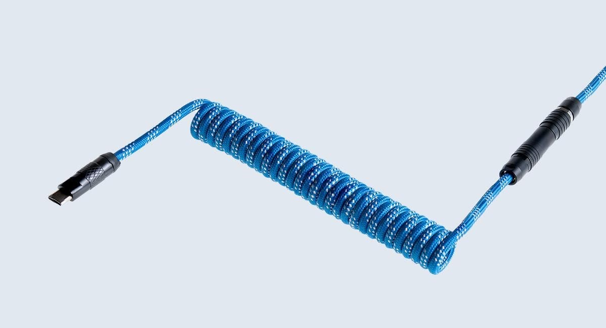 Wooting Premium Cable Set - Ocean Blue - Upgrade-zubehör - Blau - Tastaturen Cb3-ctc-phg-bl01