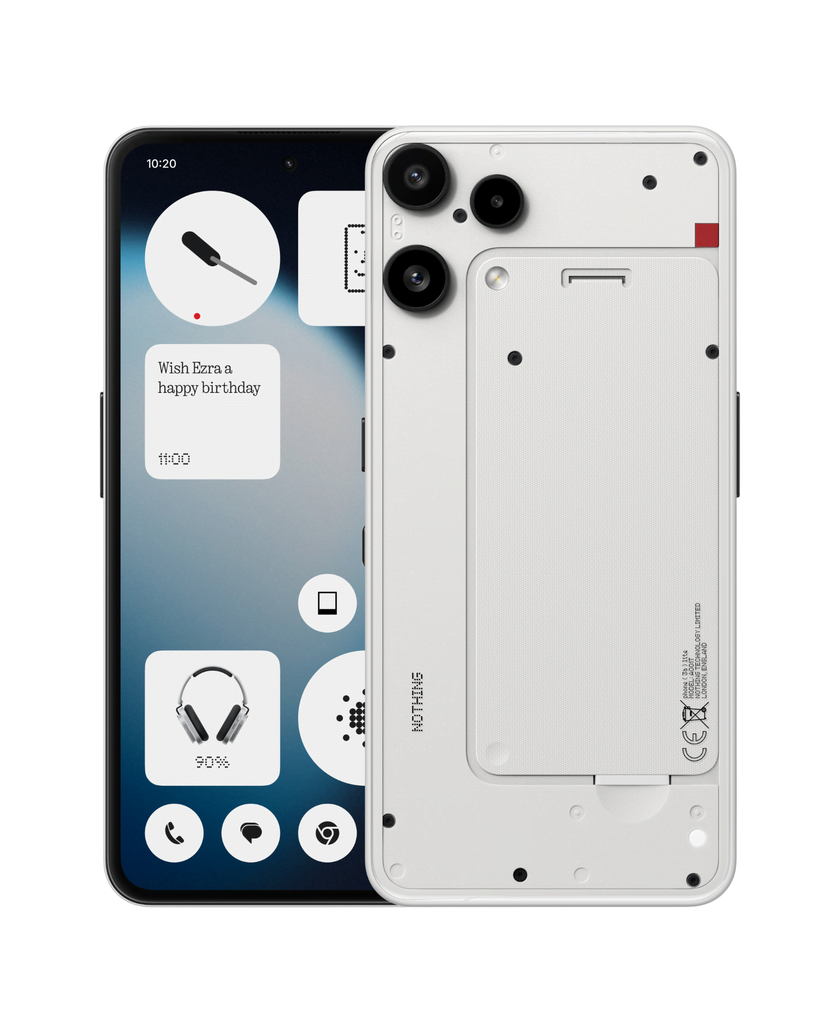 Nothing Phone (3a) Lite 128gb/8gb - White - Handys Smartphones Weiß A10400248