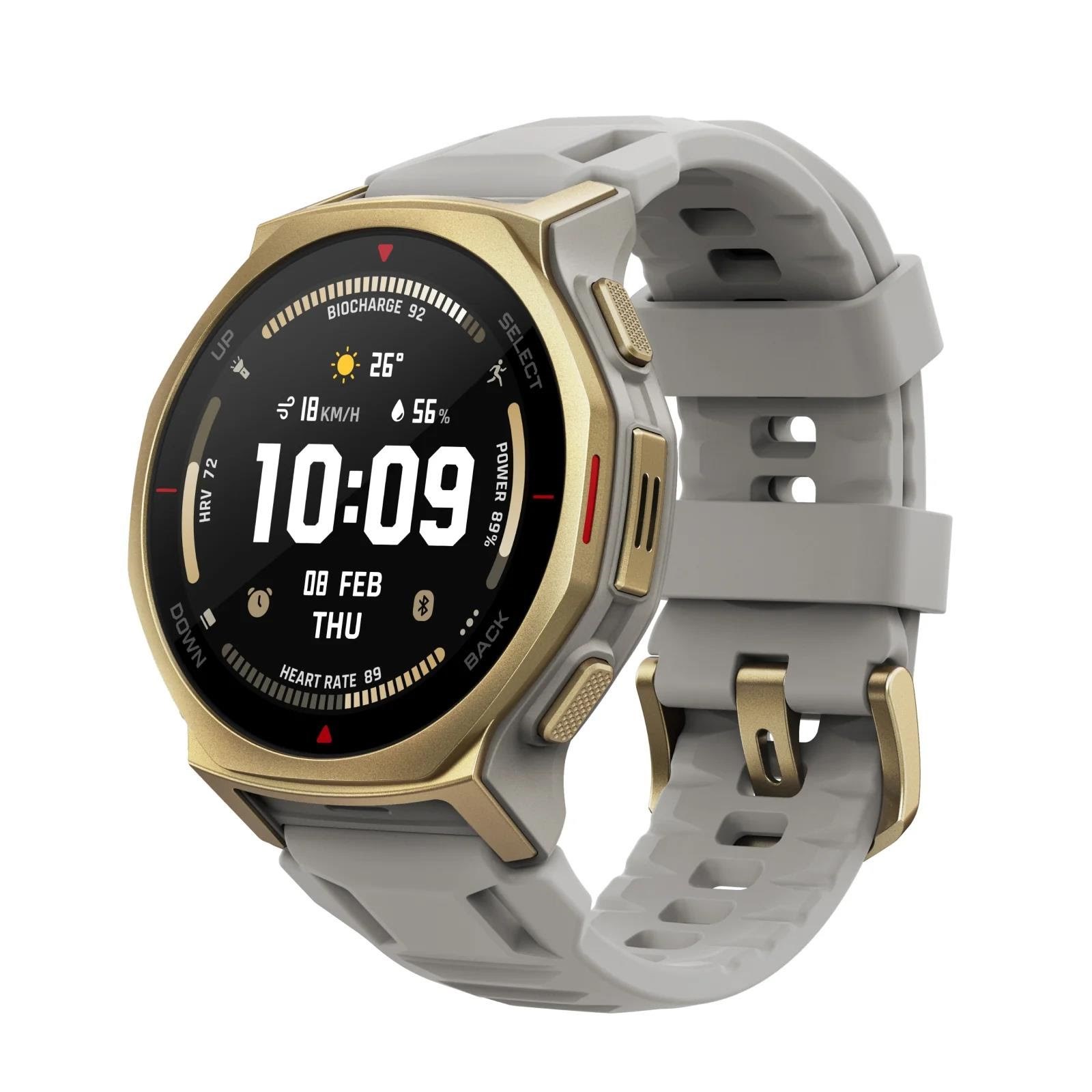 Amazfit T-rex 3 Pro 44mm - Arctic Gold - Smartwatches Pulsuhren Sportuhren Schrittzaehler